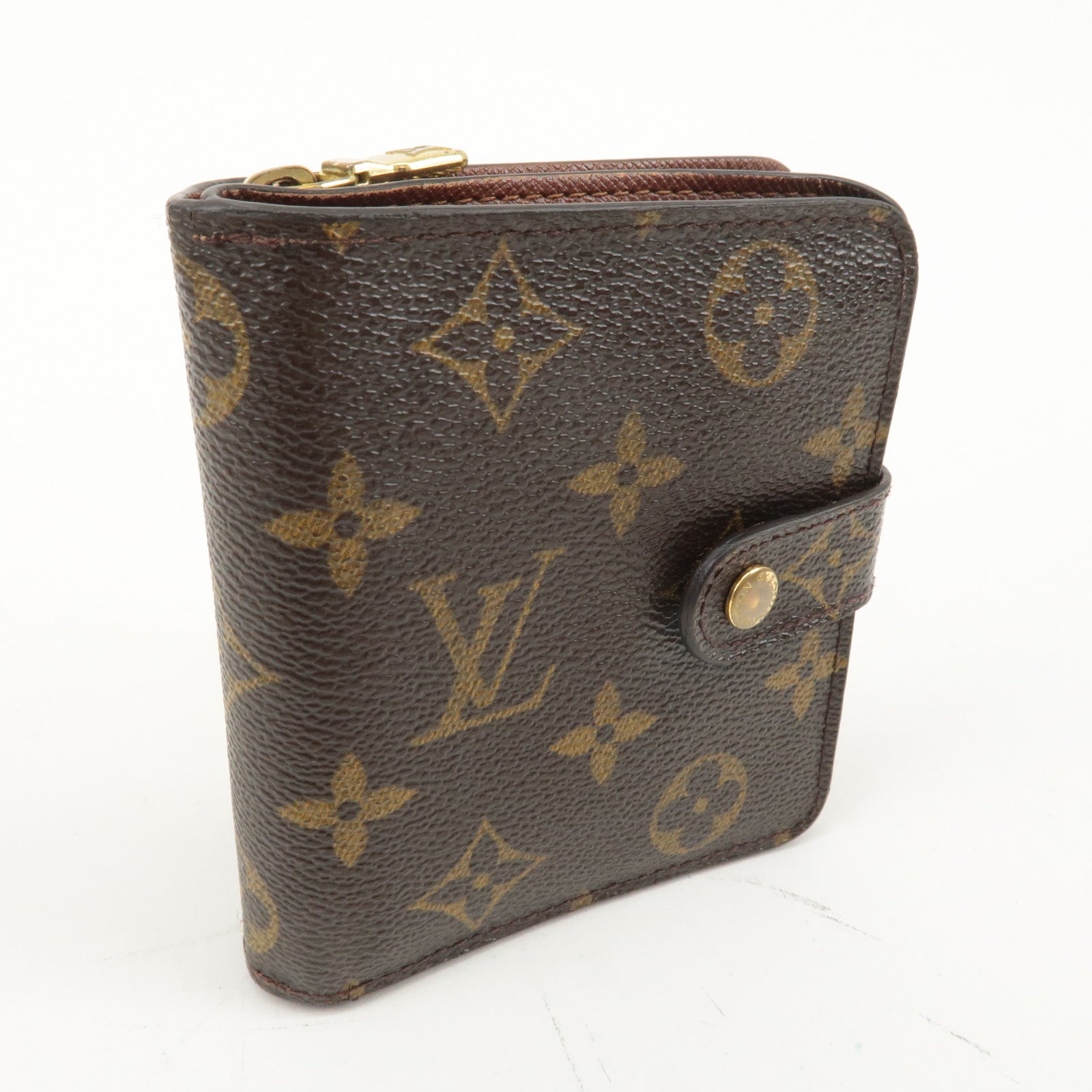 Louis Vuitton Monogram Compact Zip Small Wallet M61667