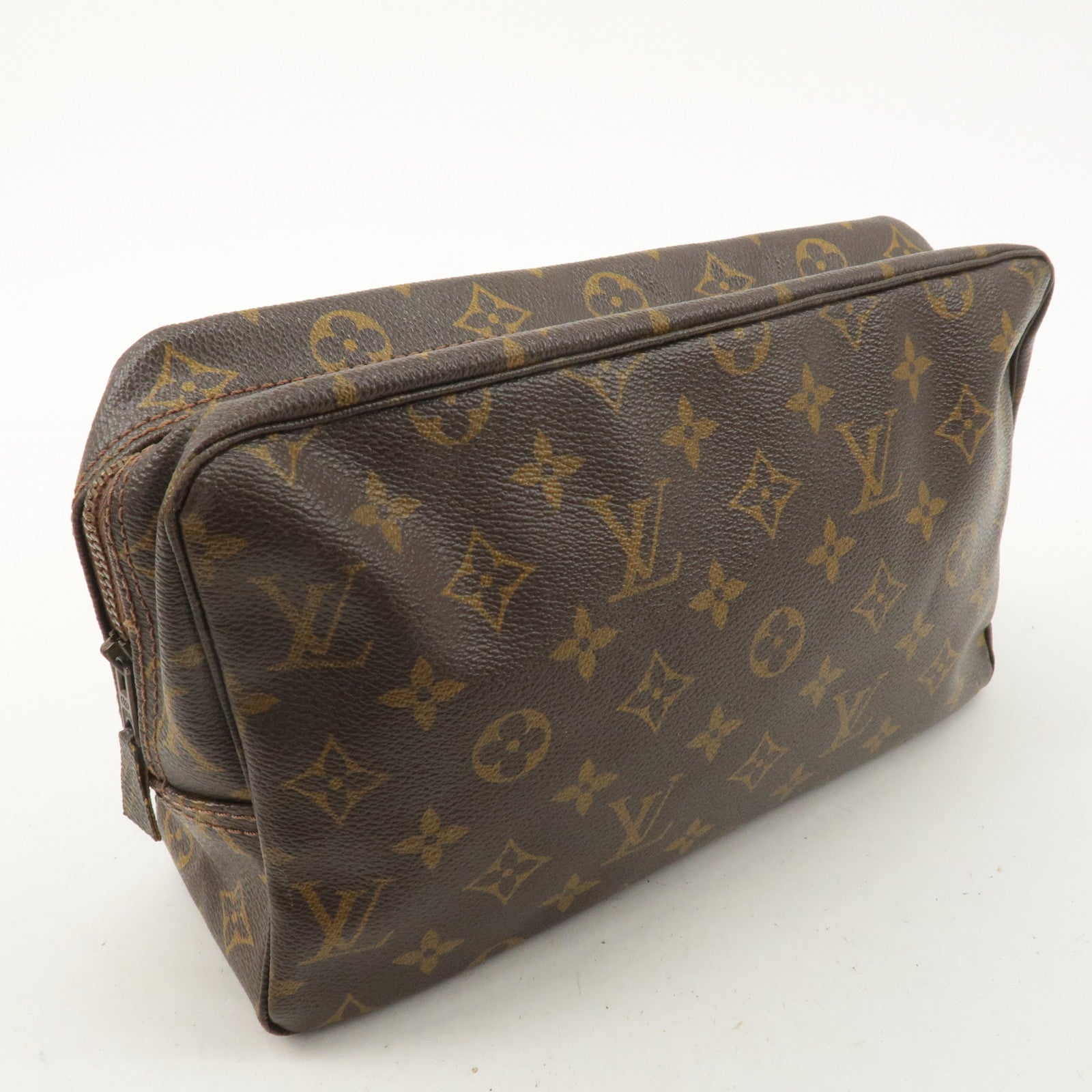 Louis Vuitton Monogram Trousse Toilette 28 Pouch Brown M47522