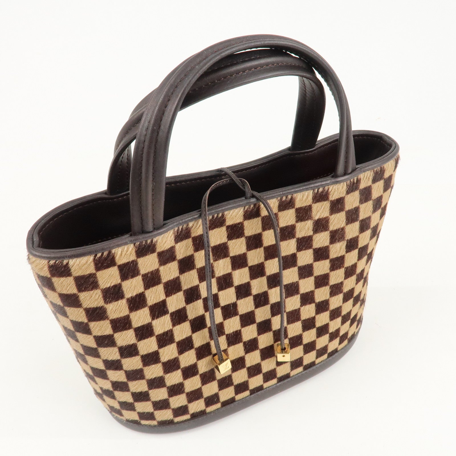 Louis Vuitton Damier Sauvage Impala Hand Bag Beige Brown M92133 Used