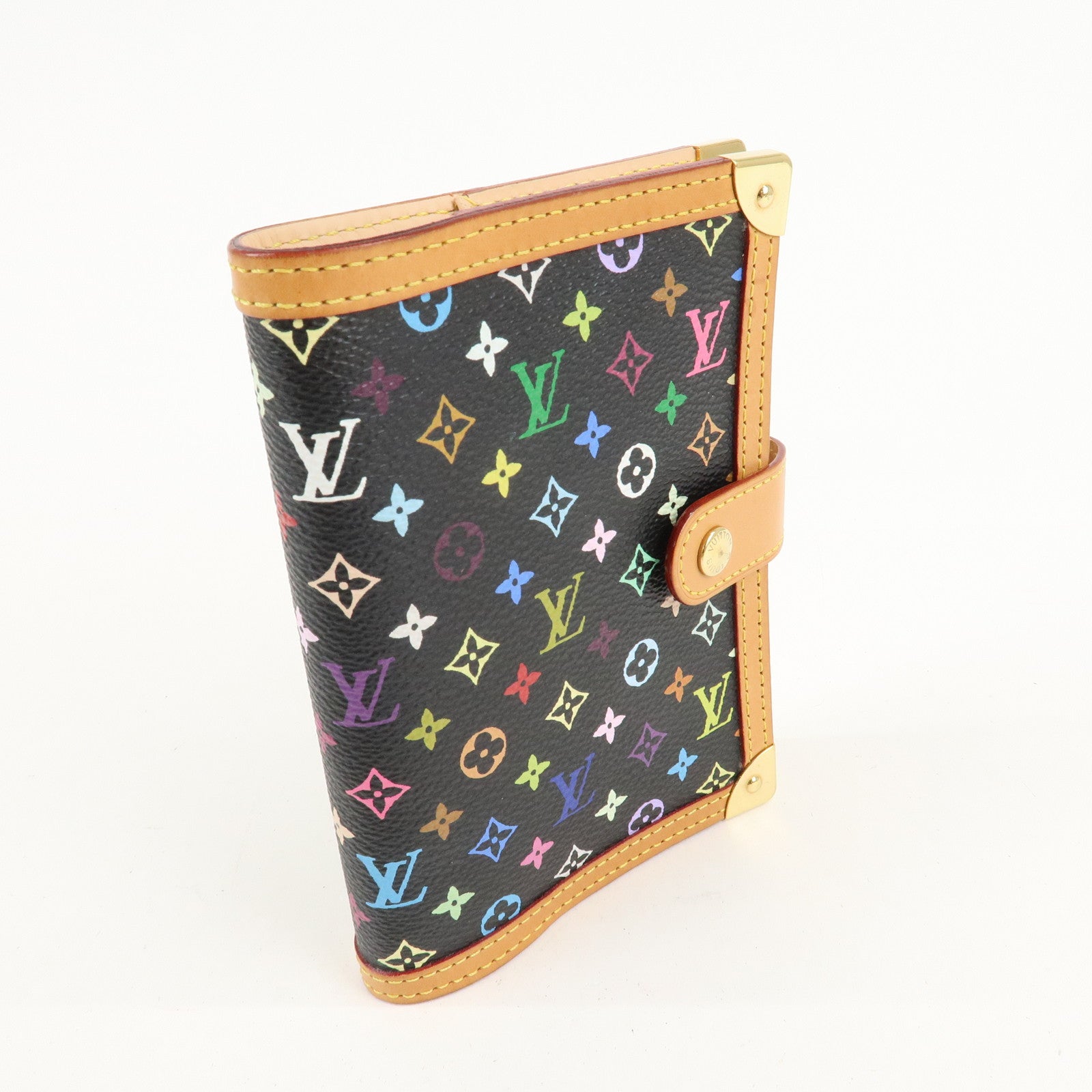 Louis Vuitton Monogram Multi Color Agenda PM Planner Cover R20895 Used