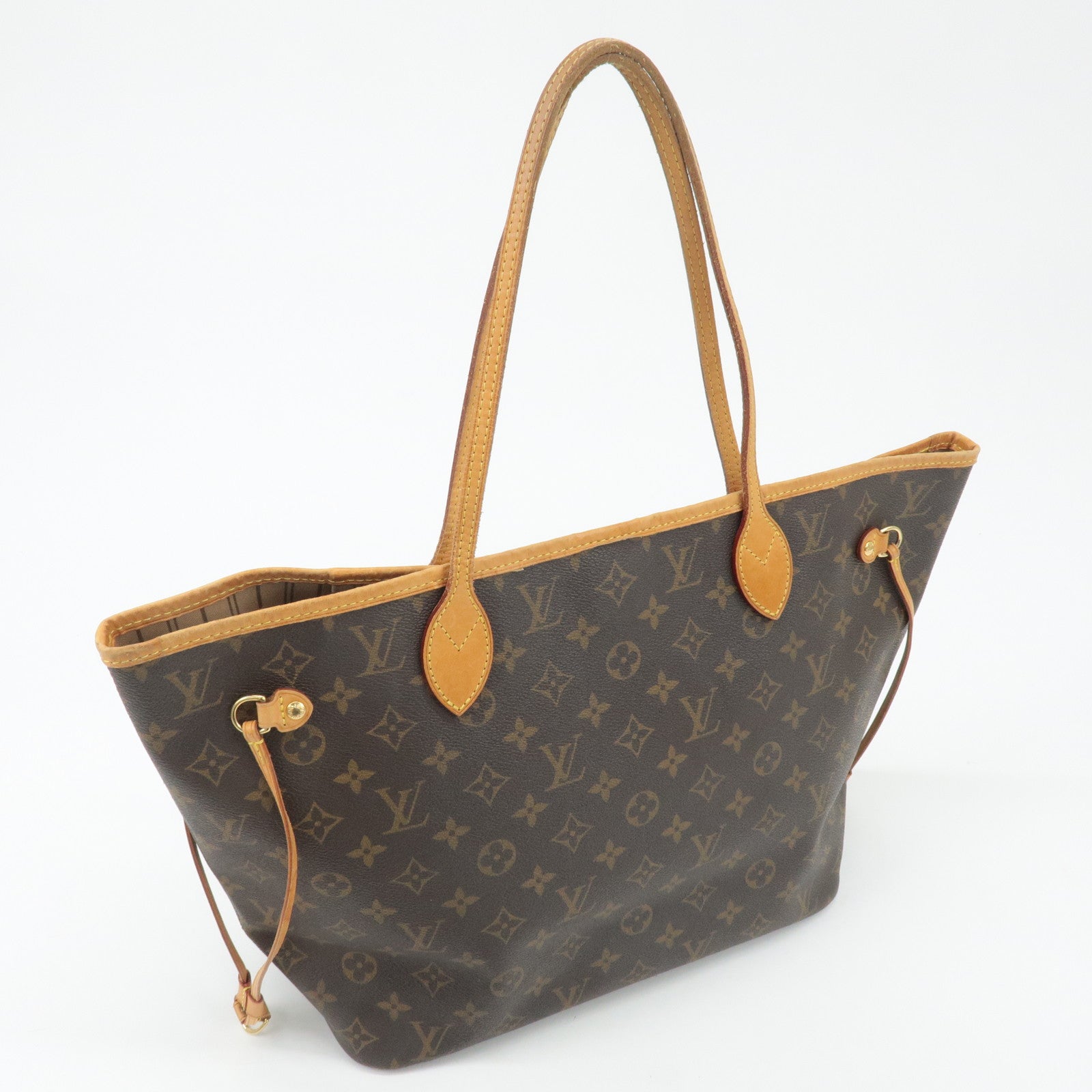 Louis Vuitton Monogram Neverfull MM Tote Bag Brown M40156 Used