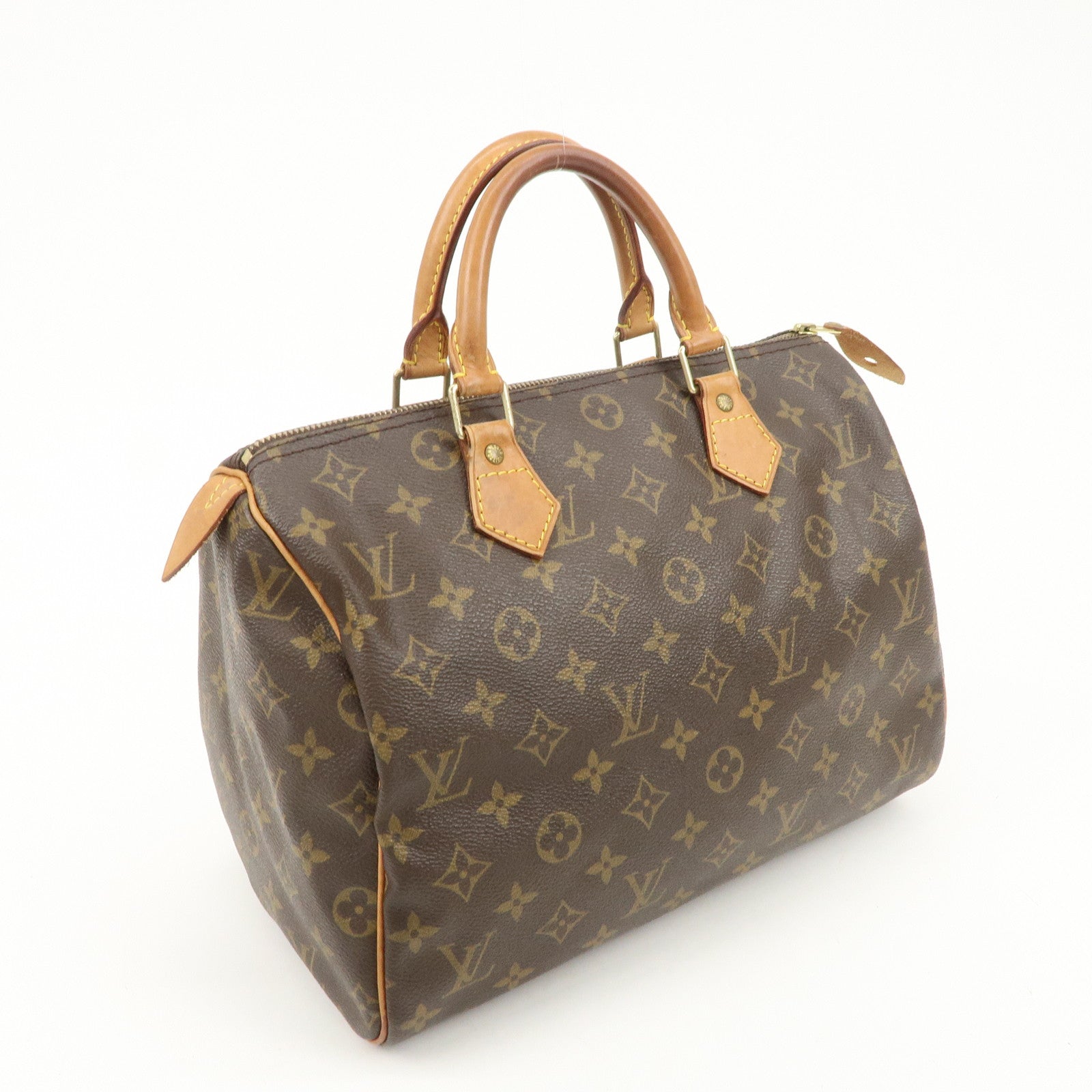 Louis Vuitton Monogram Speedy 30 Hand Bag Boston Bag M41526 Used