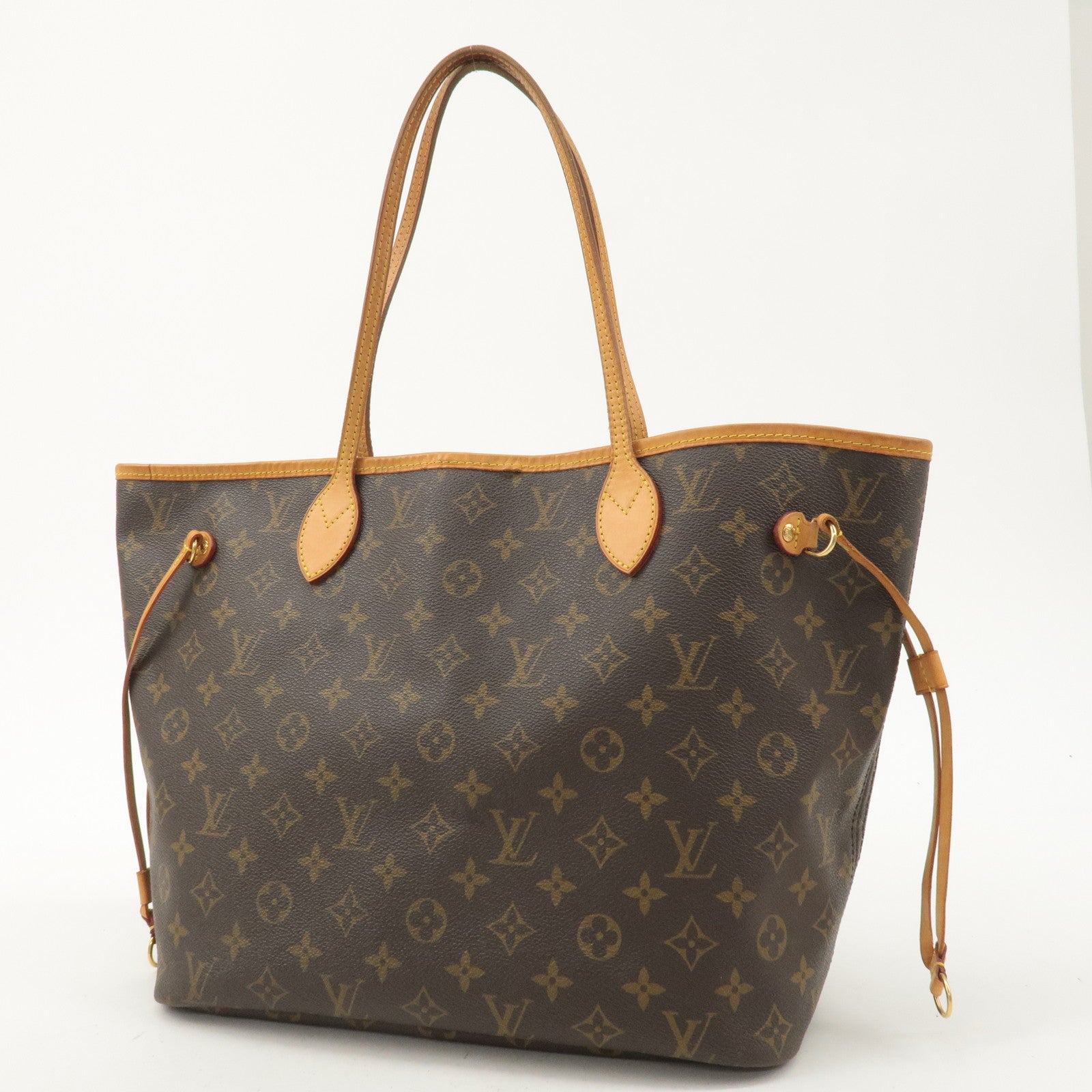 Louis Vuitton Monogram Neverfull MM Tote Bag Brown M40995