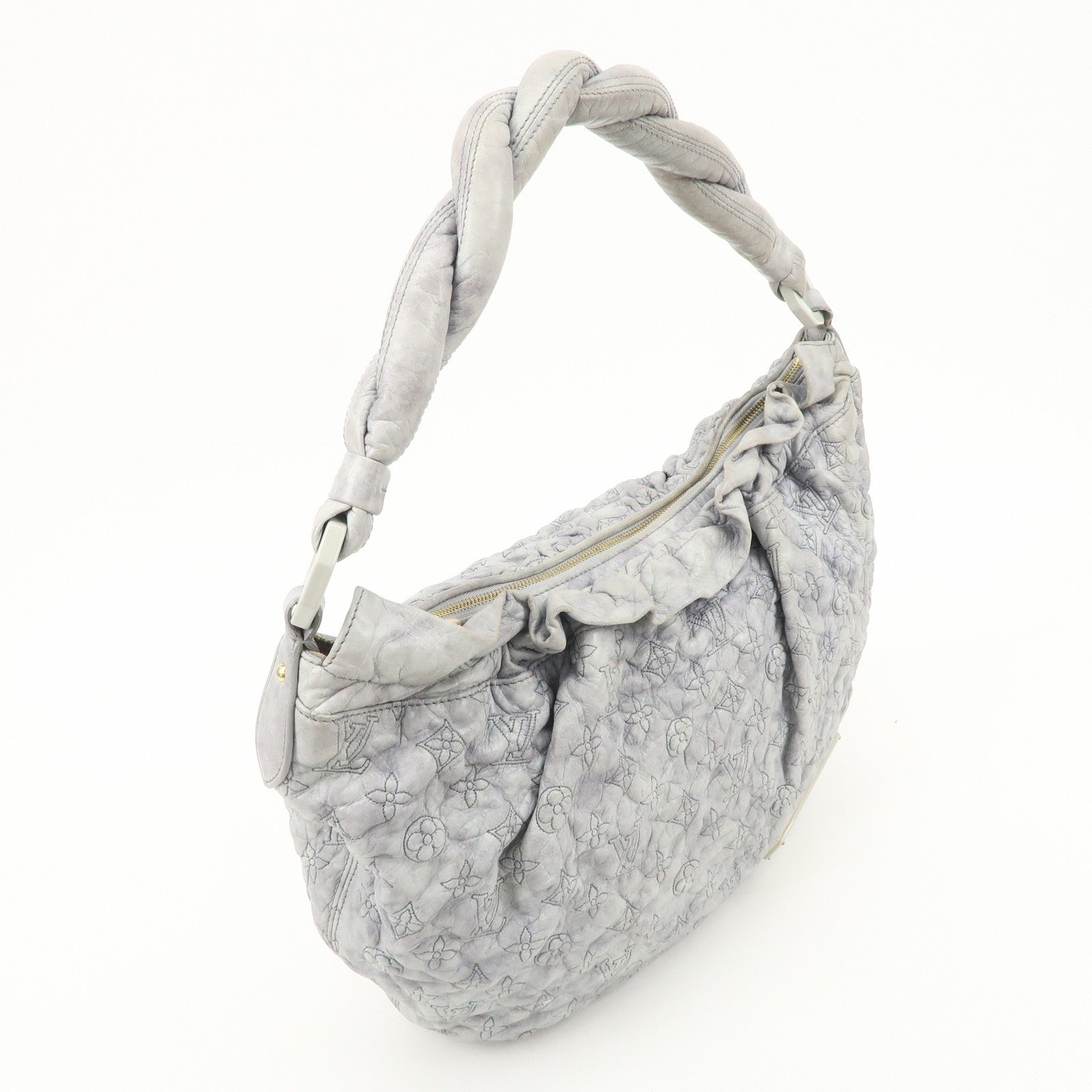 Louis Vuitton Monogram Olympe Nimbus PM Shoulder Bag M95475 Gray Used