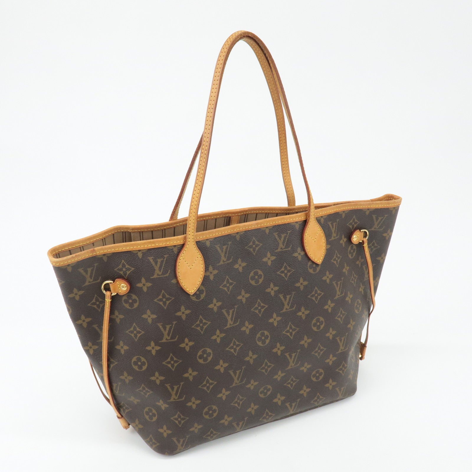 Louis Vuitton Monogram Neverfull MM Tote Bag Brown M40156 Used