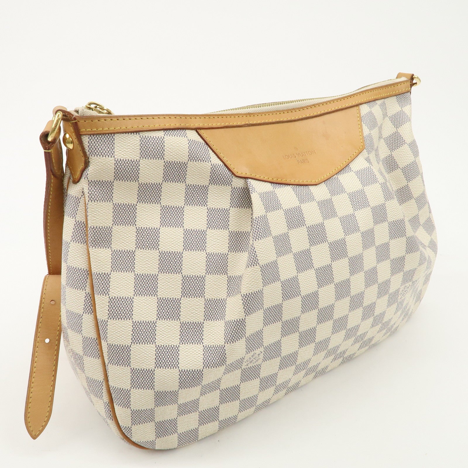 Louis Vuitton Damier Azur Siracusa PM Shoulder Bag M41113 Used