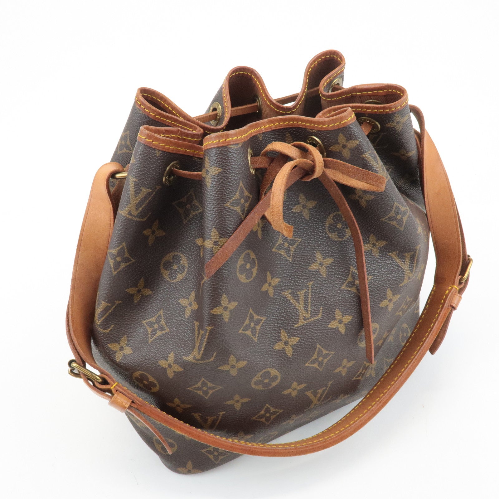 Louis Vuitton Monogram Petit Noe Shoulder Bag Brown M42226 Used