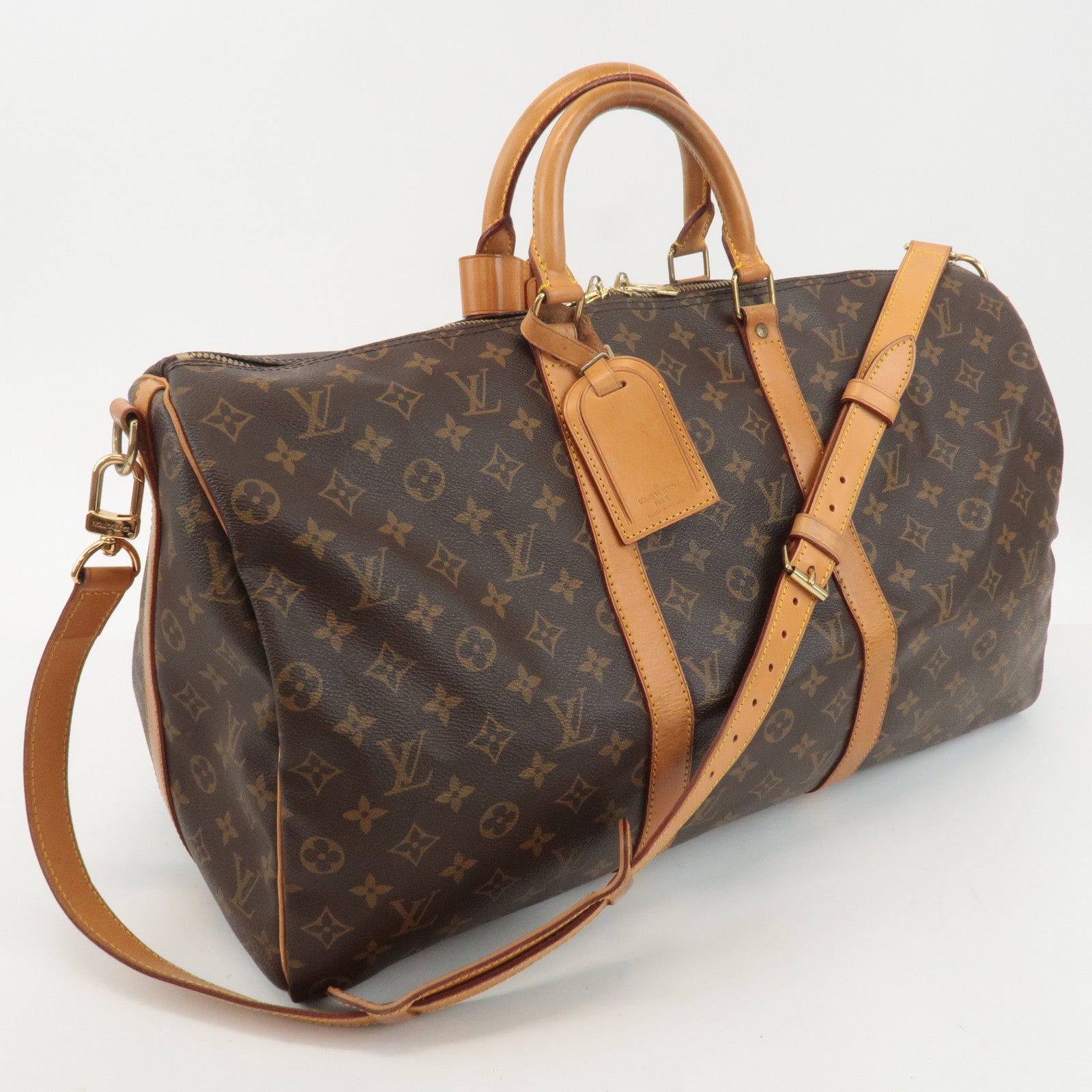 Louis Vuitton Monogram Keep All 50 Boston Bag Brown M41416