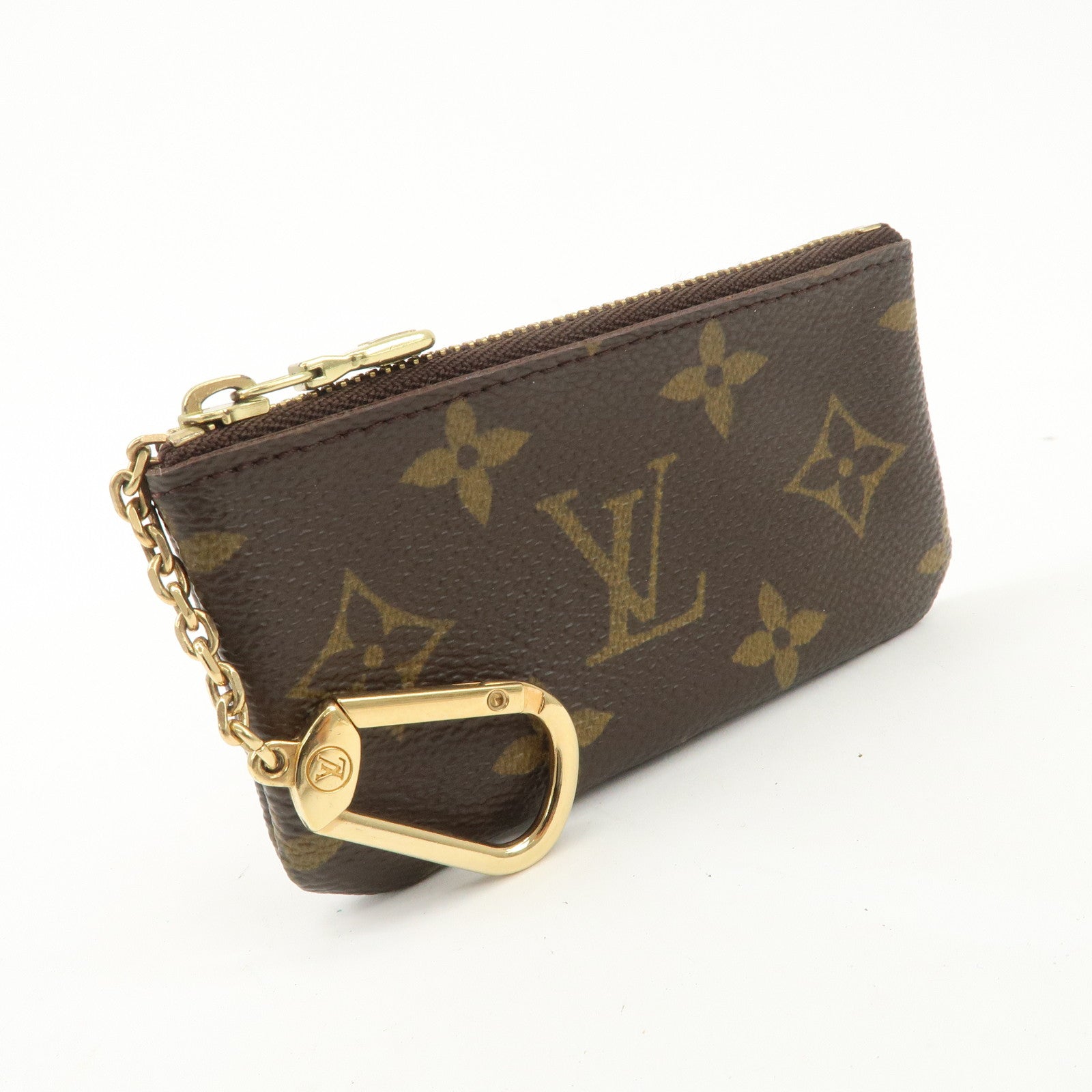 Louis Vuitton Monogram Pochette Cles Coin Case Key Case  M62650