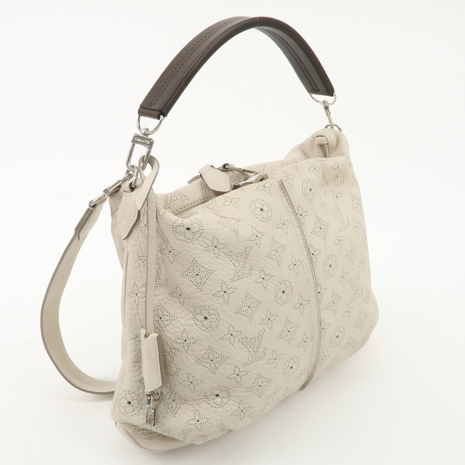 Louis Vuitton Monogram Mahina Selene PM Shoulder Bag Blanc M94275