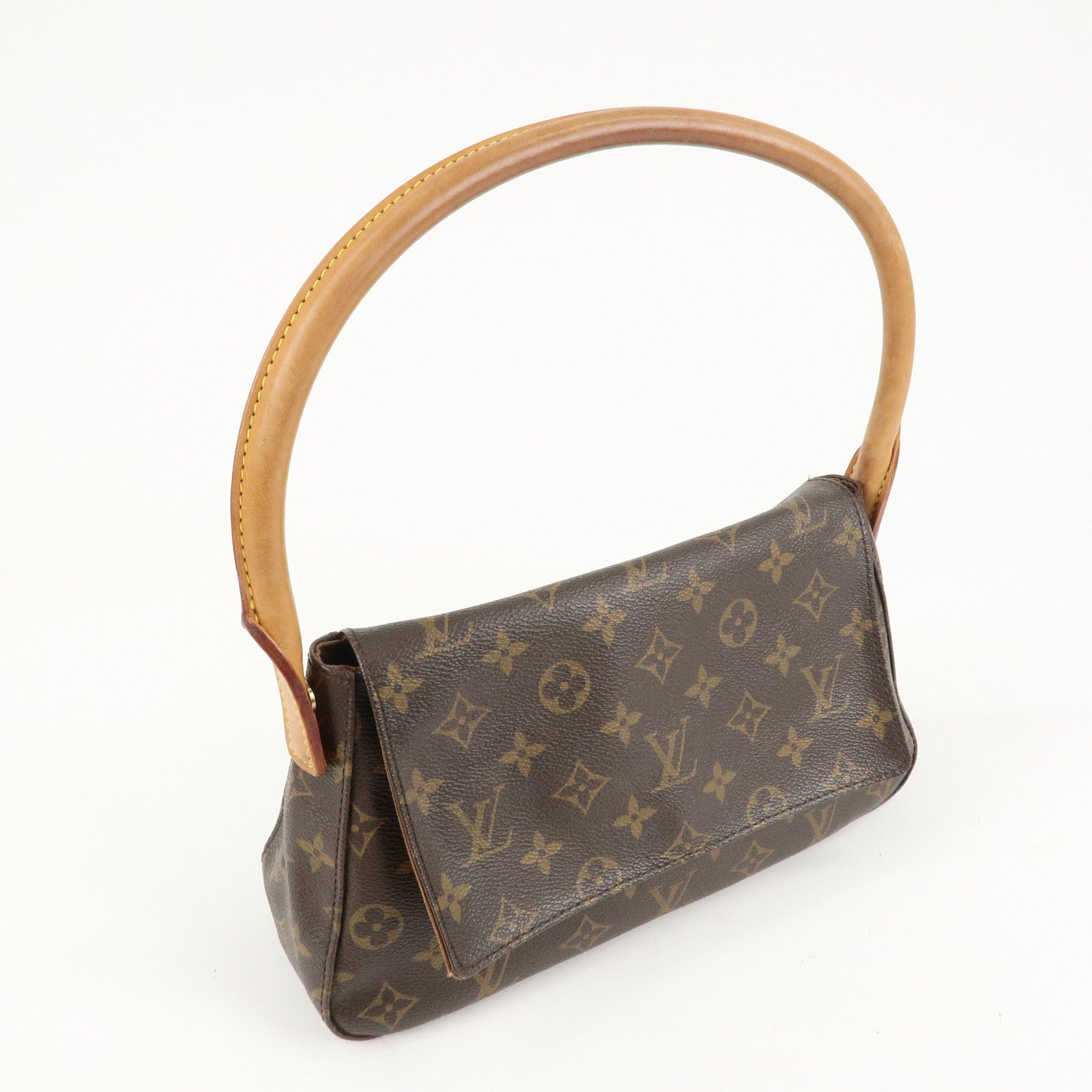 Louis Vuitton Monogram Mini Looping Shoulder Bag Hand Bag M51147 Used