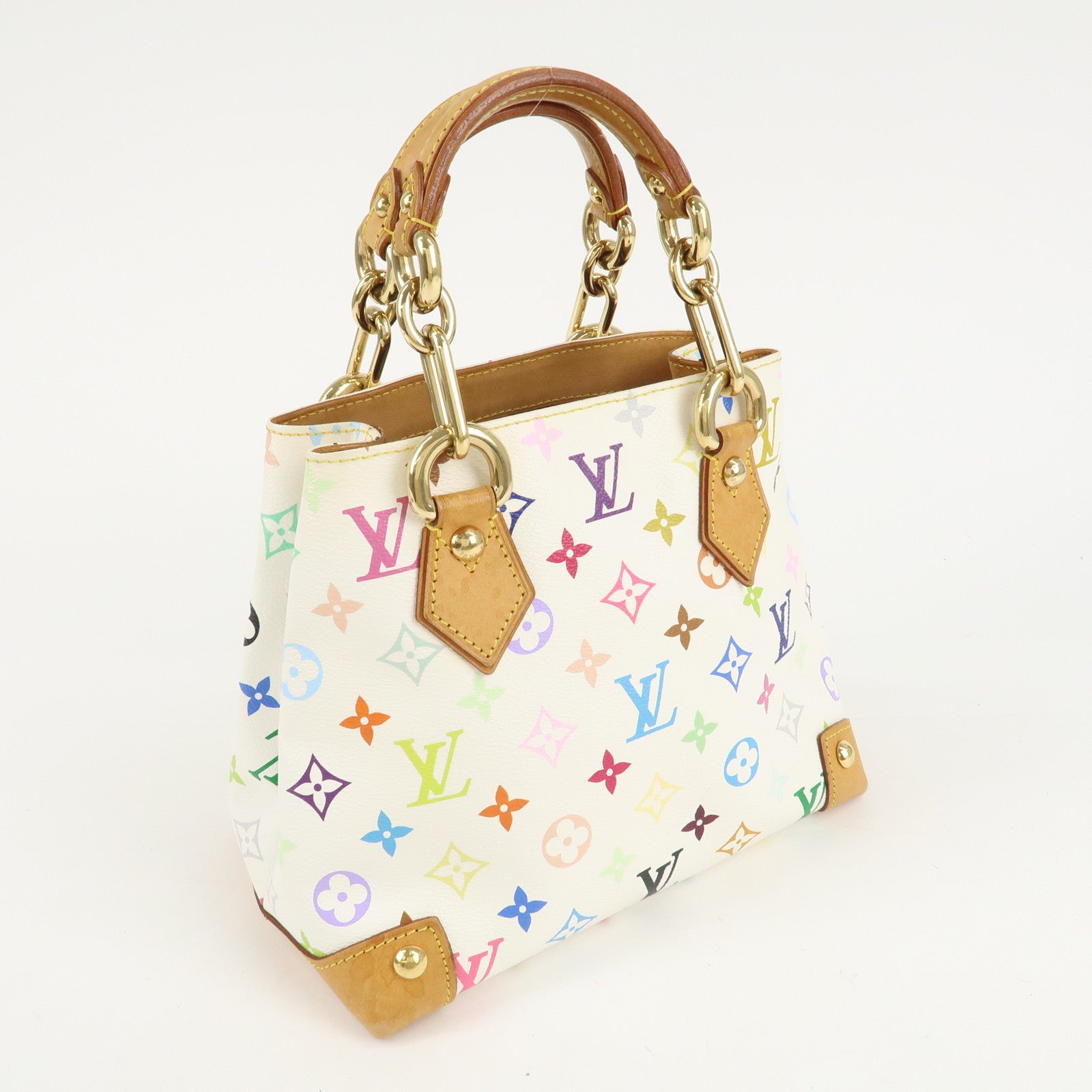 Louis Vuitton Monogram Multicolor Audra Hand Bag Blanc M40047