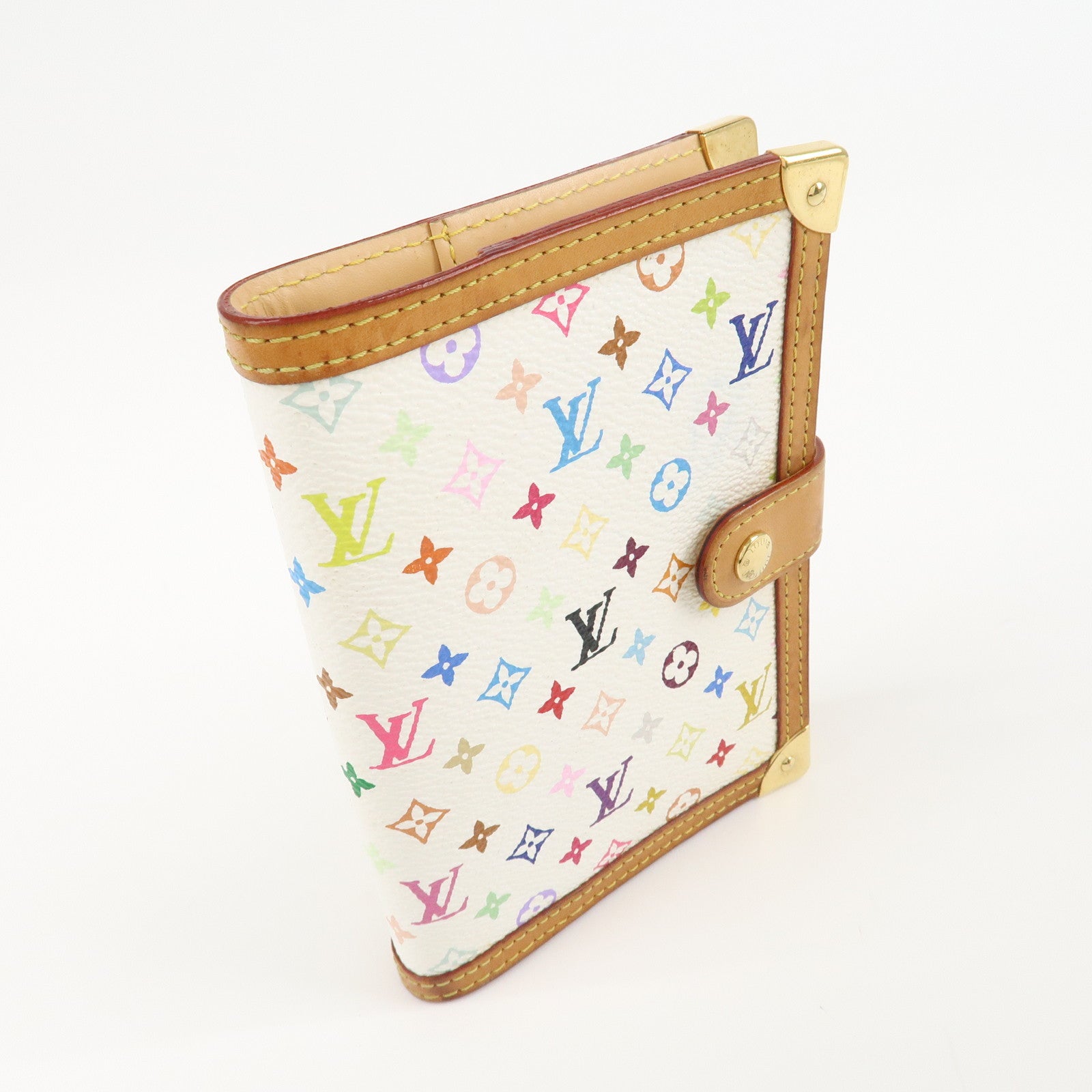 Louis Vuitton Monogram Multi Color Agenda PM Planner Cover R20896 Used