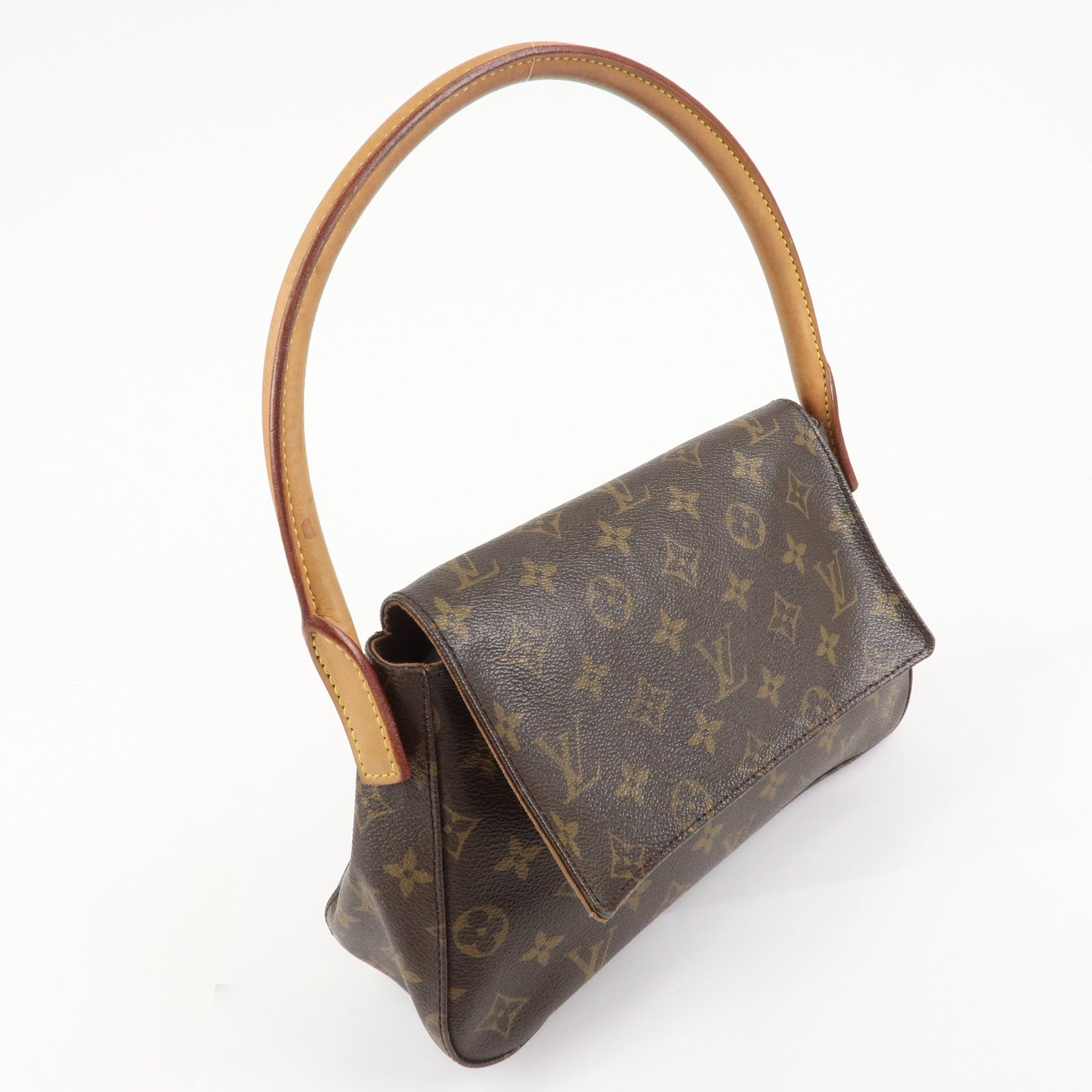 Louis Vuitton Monogram Mini Looping Shoulder Bag Hand Bag M51147 Used