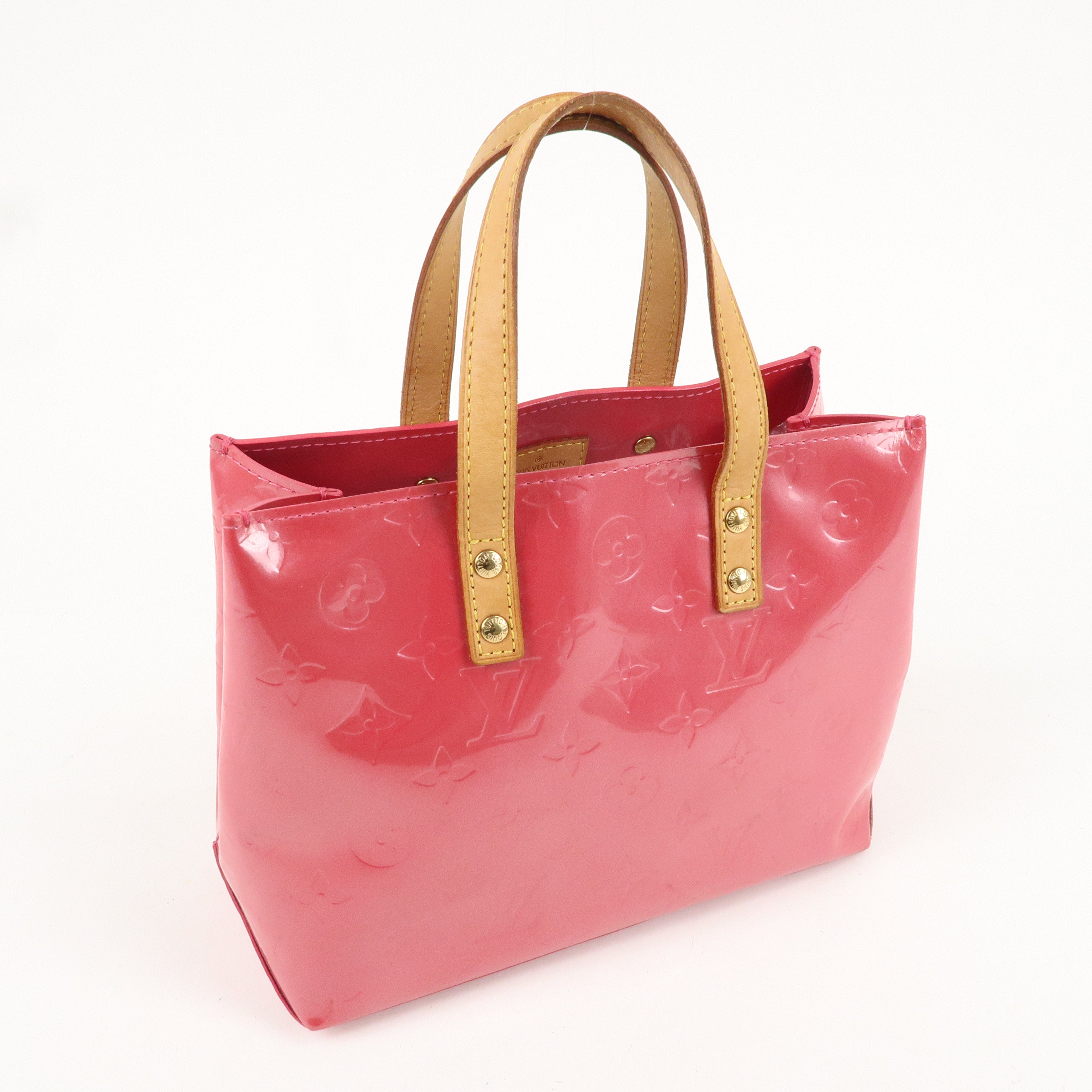 Louis Vuitton Monogram Vernis Lead PM Hand Bag Pink M991221