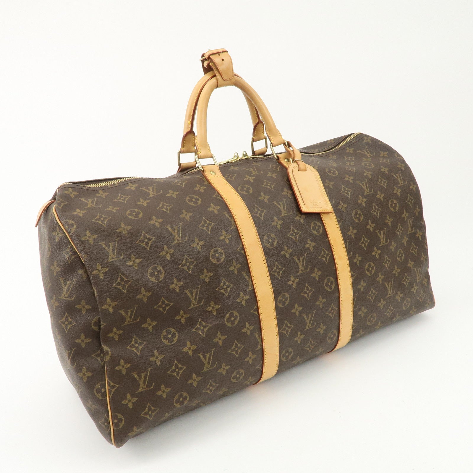 Louis Vuitton Monogram Keep All 55 Boston Bag Travel Bag M41424