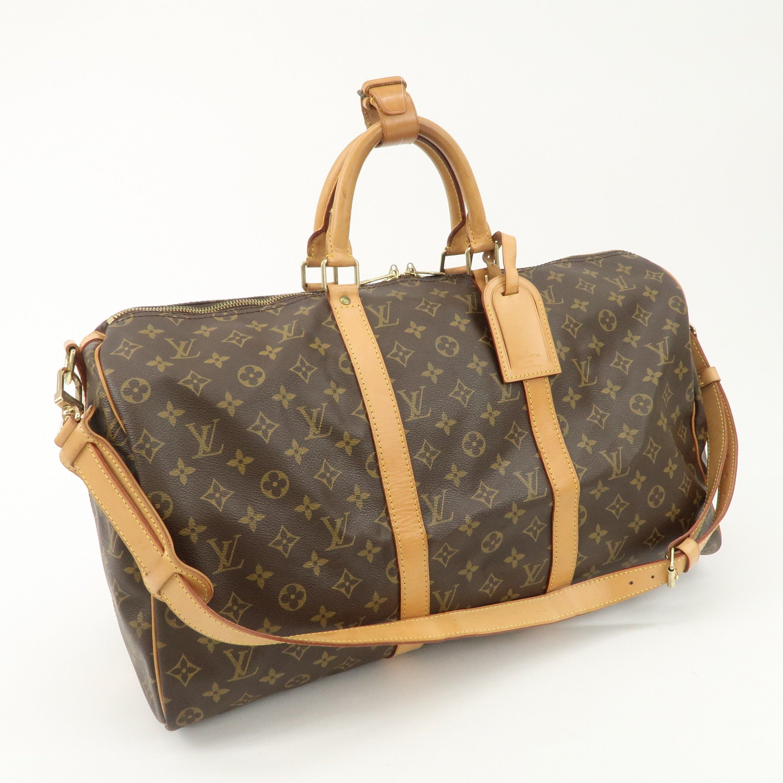 Louis Vuitton Monogram Keep All Bandouliere 50 Boston Bag M41416 Used