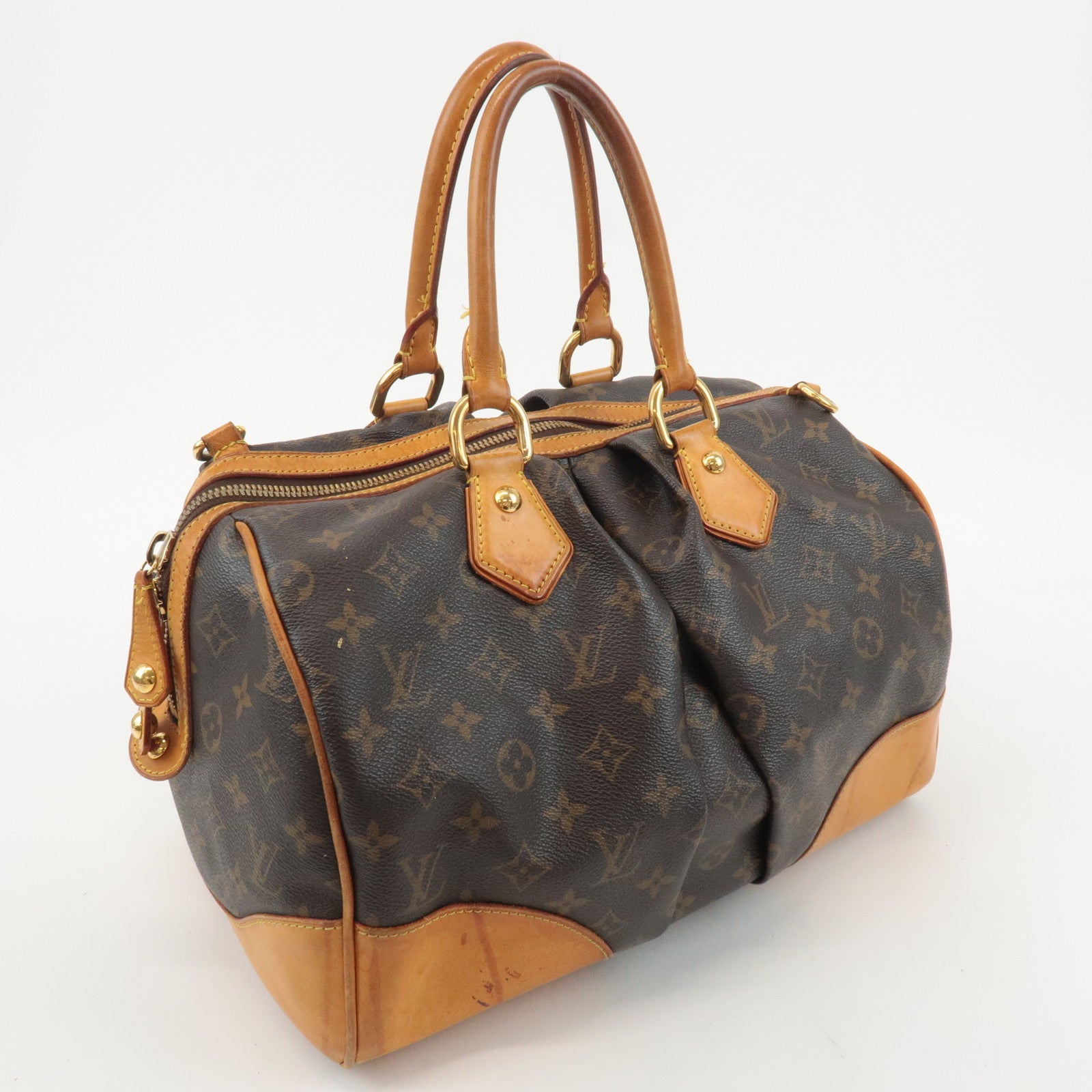 Louis Vuitton Monogram Stephen Hand Bag Boston Bag Shoulder M40118