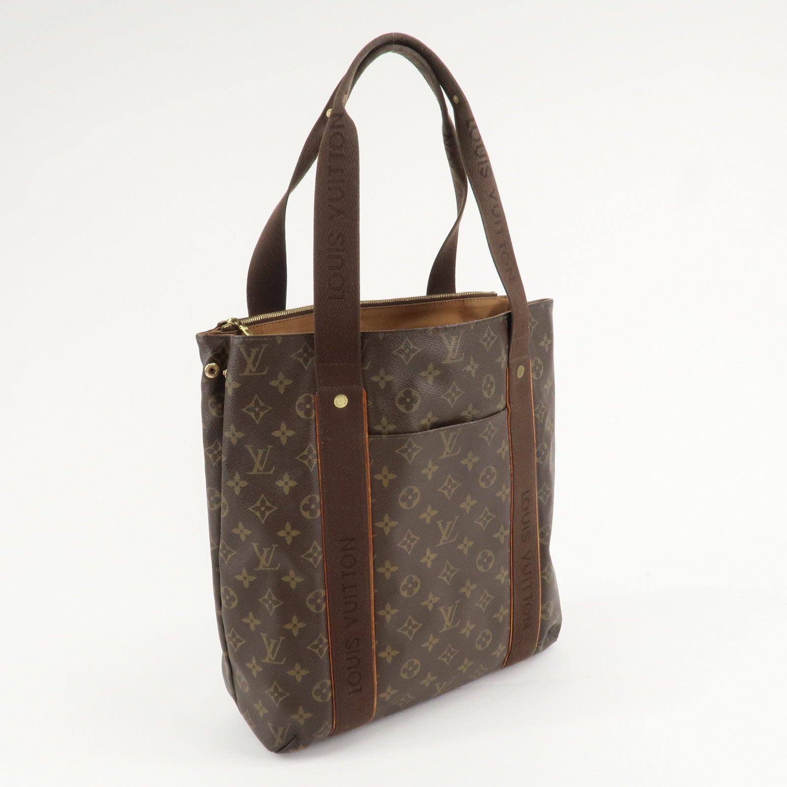 Louis Vuitton Monogram Cabas Beaubourg Tote Bag Brown M53013 Used