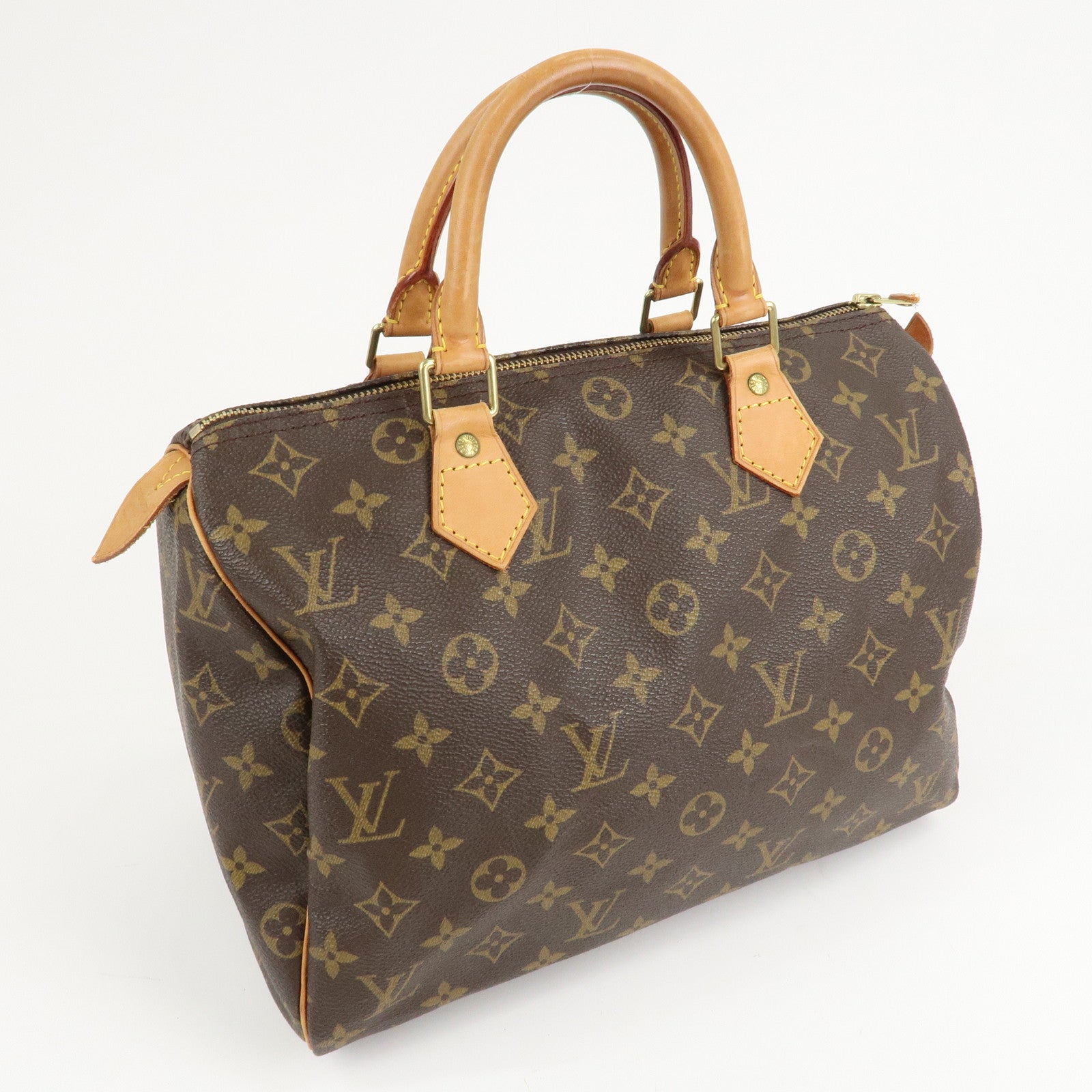 Louis Vuitton Monogram Speedy 30 Hand Bag Boston Bag M41526 Used