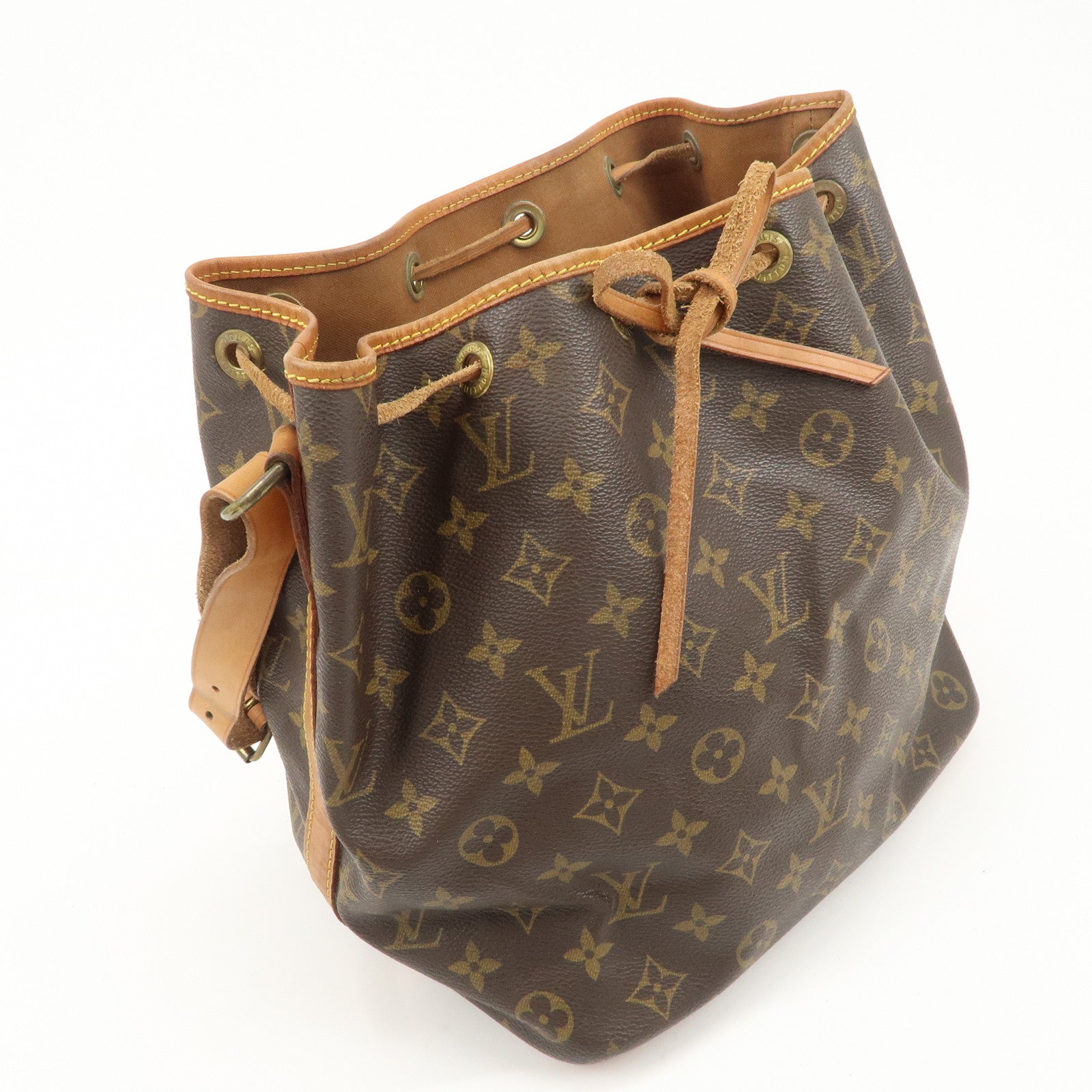 Louis Vuitton Monogram Petit Noe Shoulder Bag Brown M42226 Used