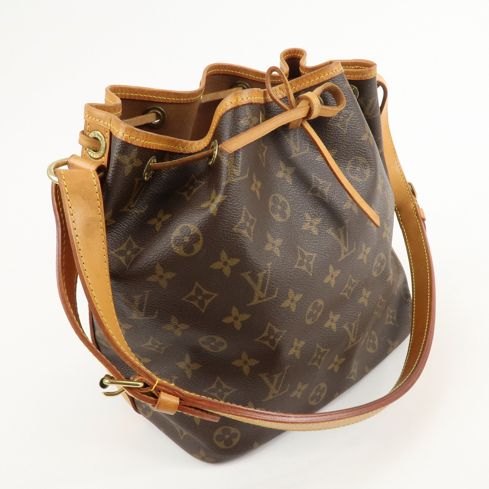 Louis Vuitton Monogram Petit Noe Shoulder Bag Brown M42226 Used