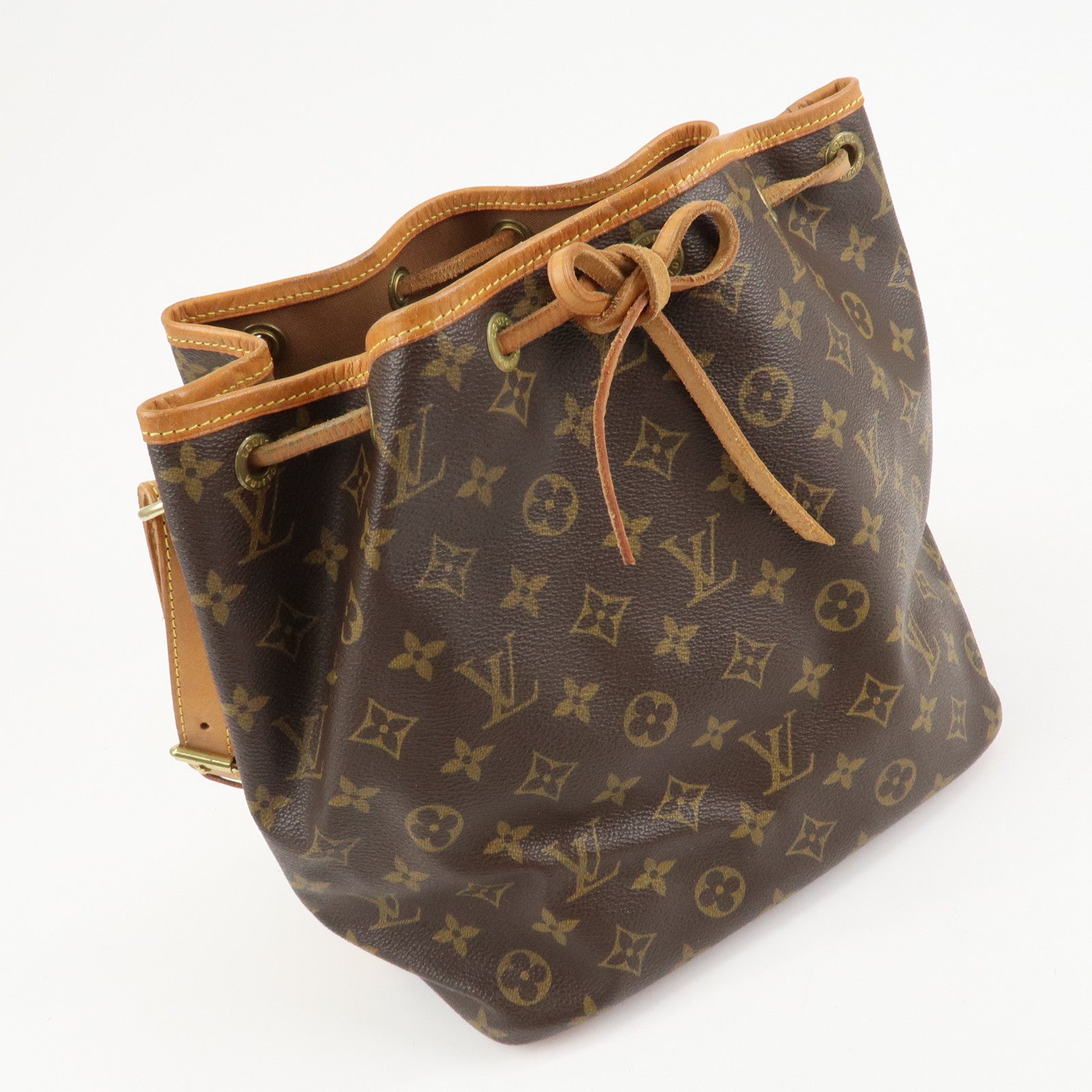 Louis Vuitton Monogram Petit Noe Shoulder Bag Brown M42226 Used