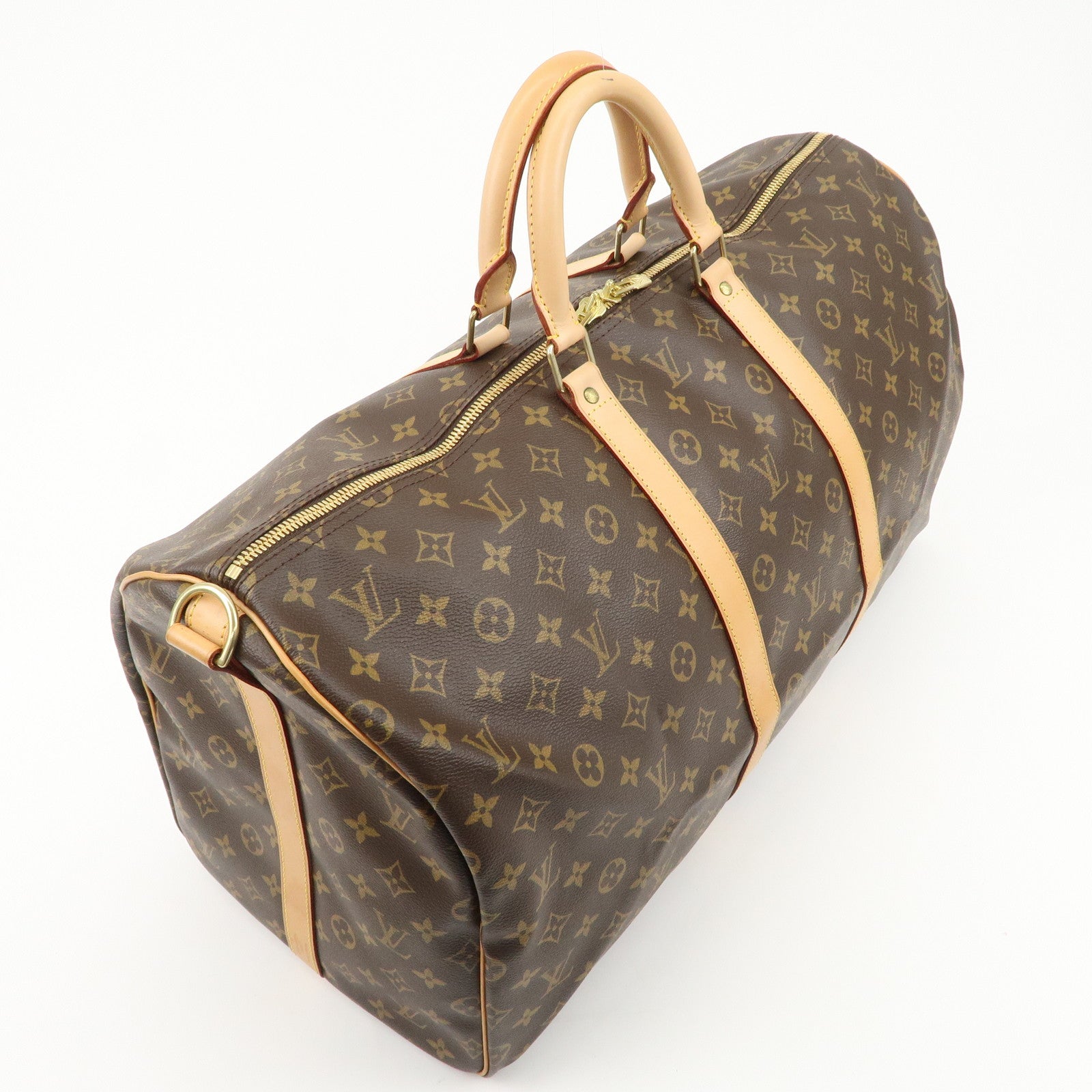 Louis Vuitton Monogram Keep All Bandouliere 55 Boston Bag M41414