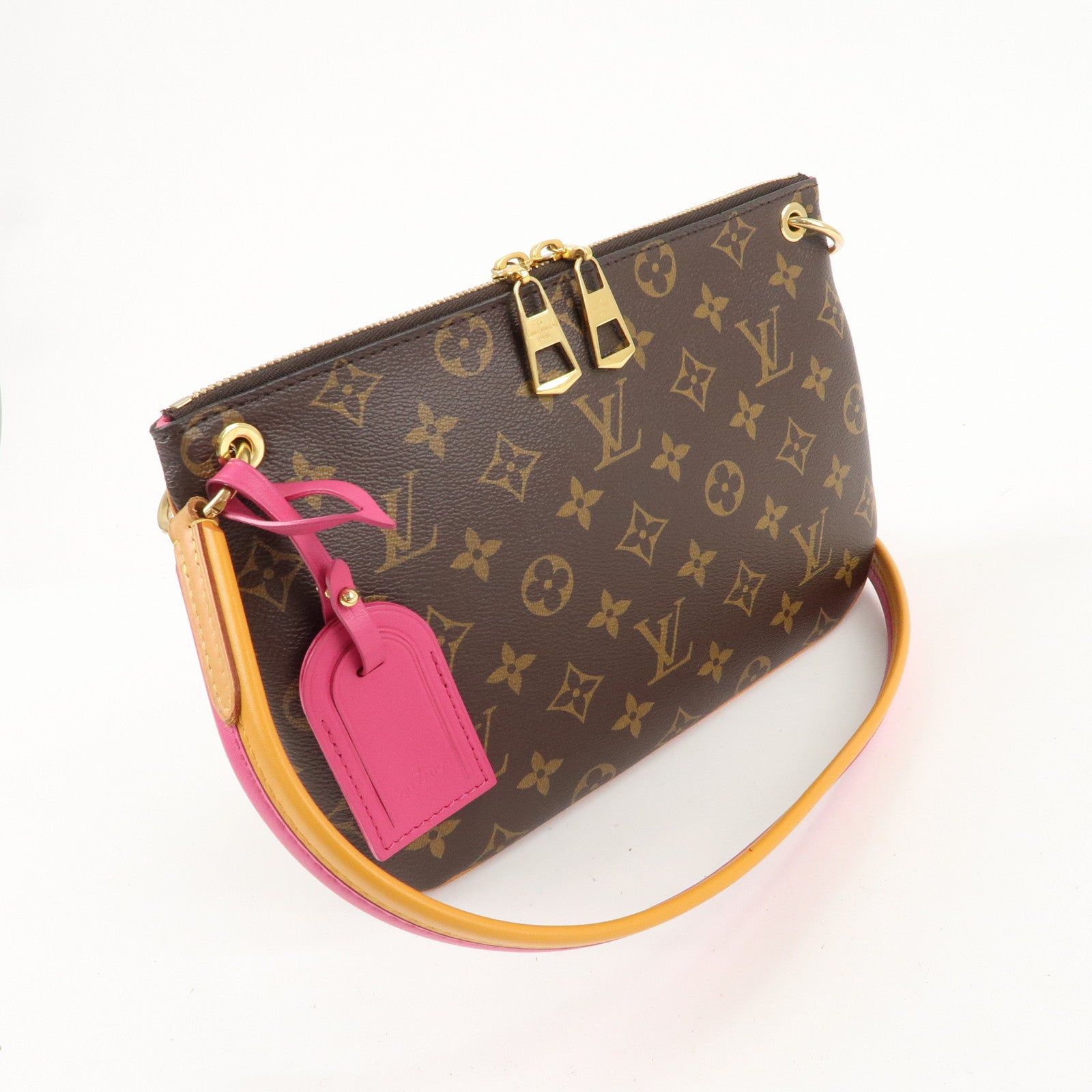 Louis Vuitton Monogram Lorette Shoulder Bag Hot Pink M44053