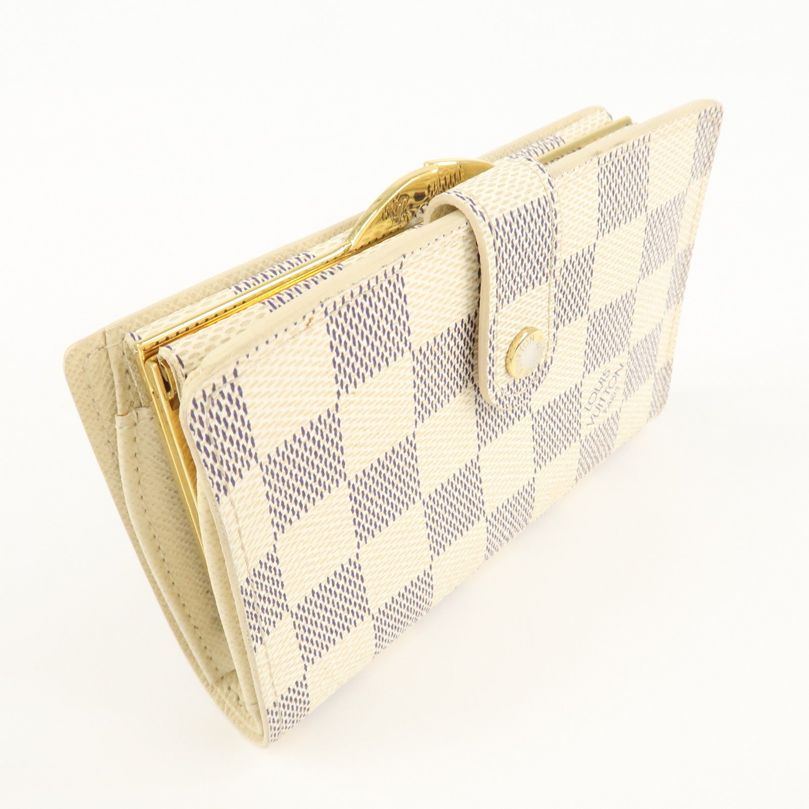 Louis Vuitton Damier Azur Portefeuille Viennois Wallet N61676 Used