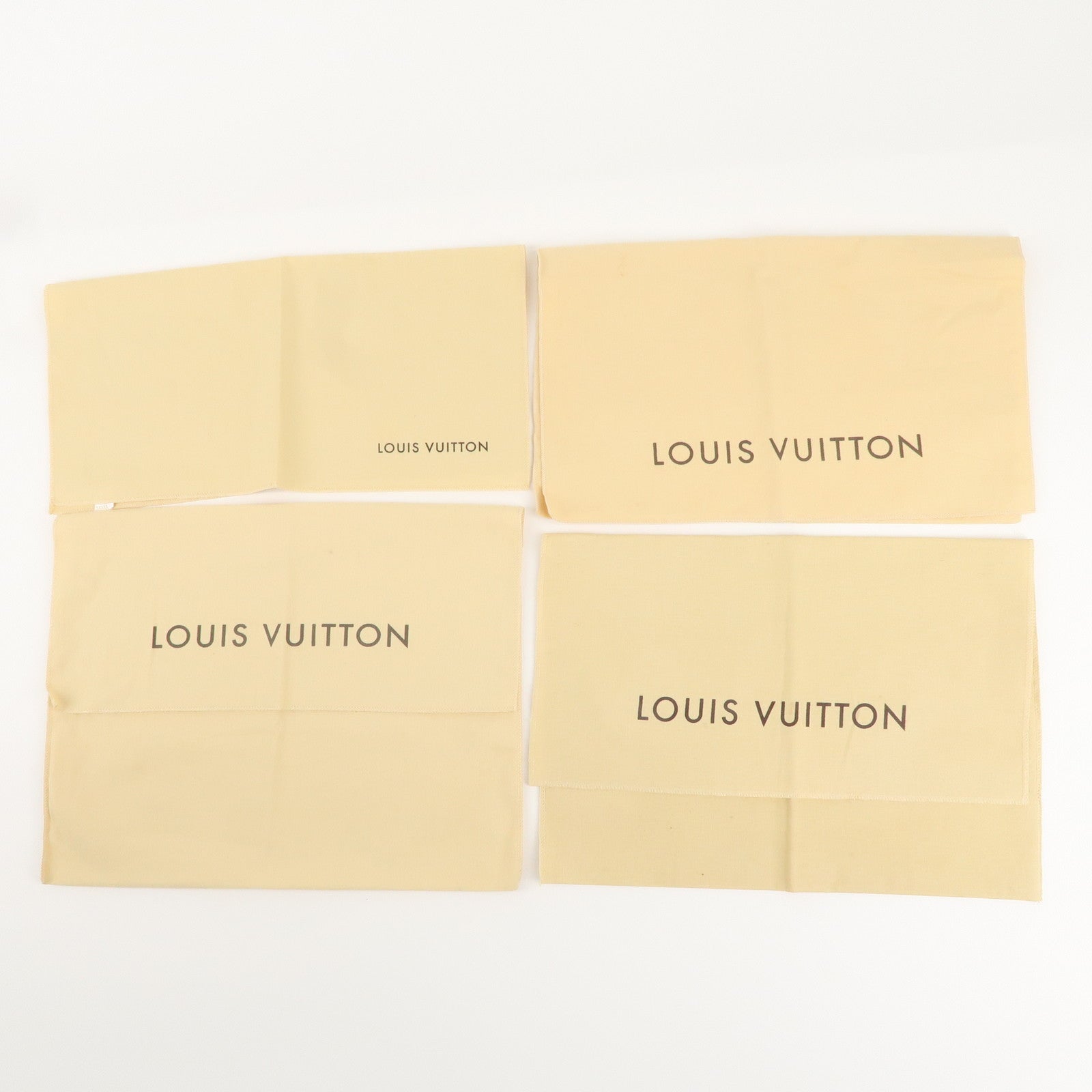 Louis Vuitton Set of 15 Dust Bag Storage Bag Flap Beige