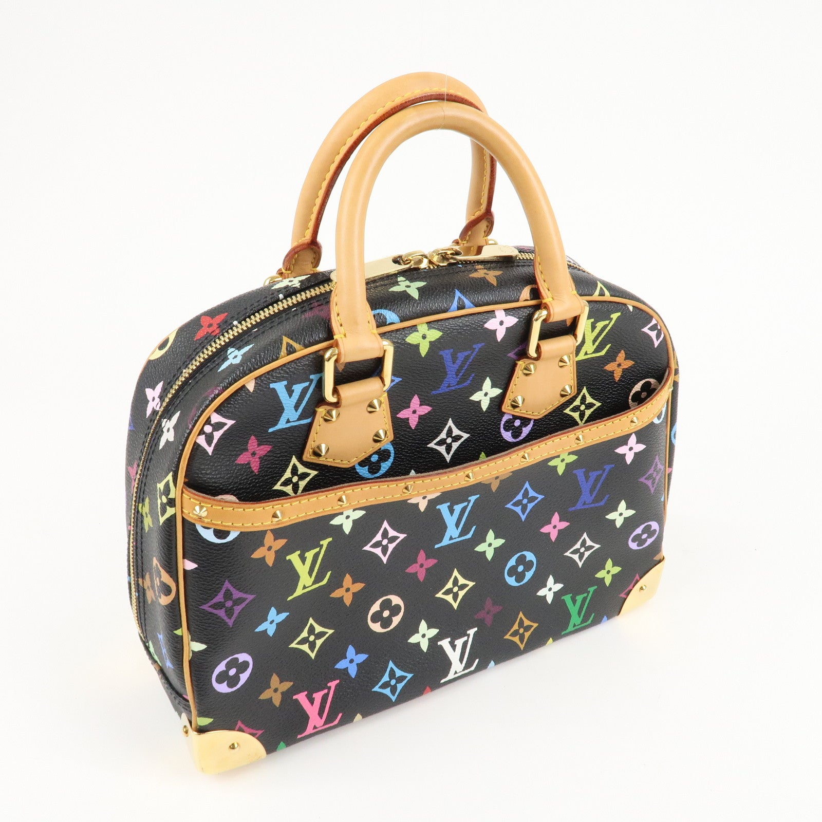 Louis Vuitton Monogram Multicolor Trouville Hand Bag M92662 Used