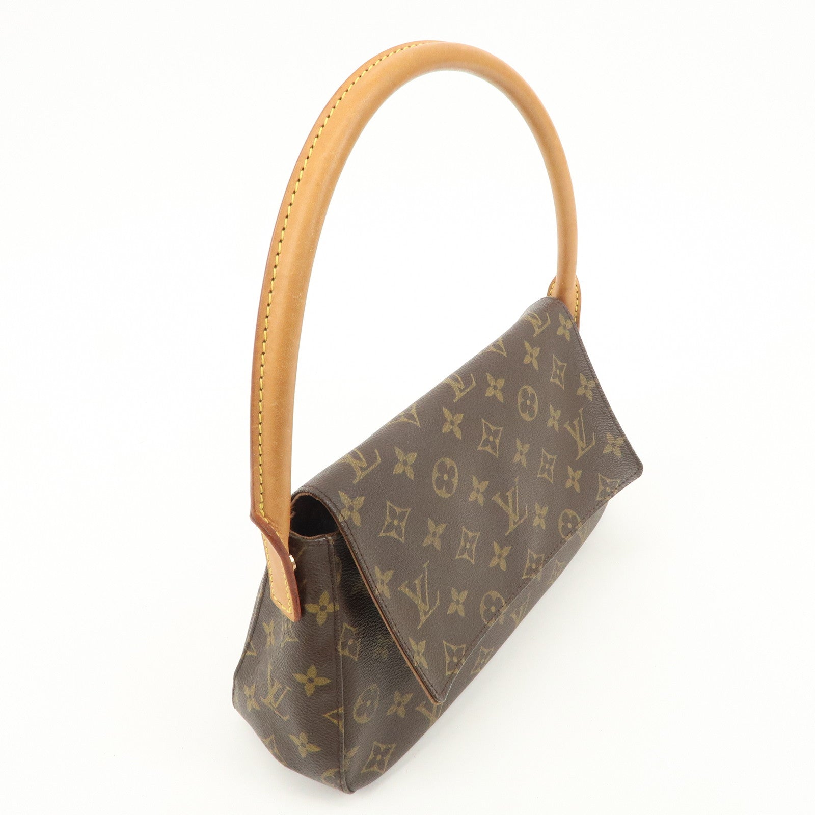 Louis Vuitton Monogram Mini Looping Shoulder Bag Hand Bag M51147 Used