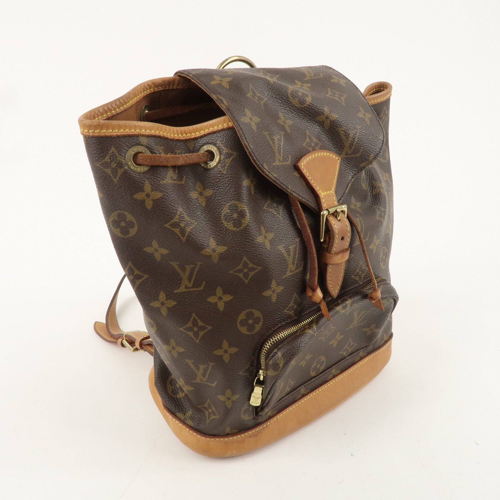 Louis Vuitton Monogram Montsouris MM Back Pack Backpack  M51136