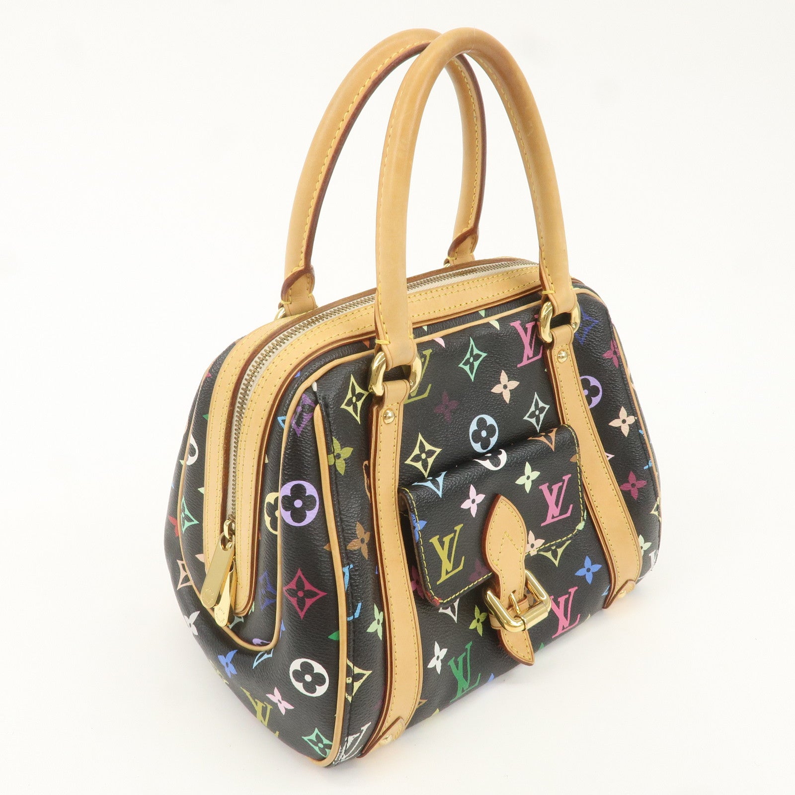 Louis Vuitton Monogram Multicolor Priscilla Hand Bag Noir M40097