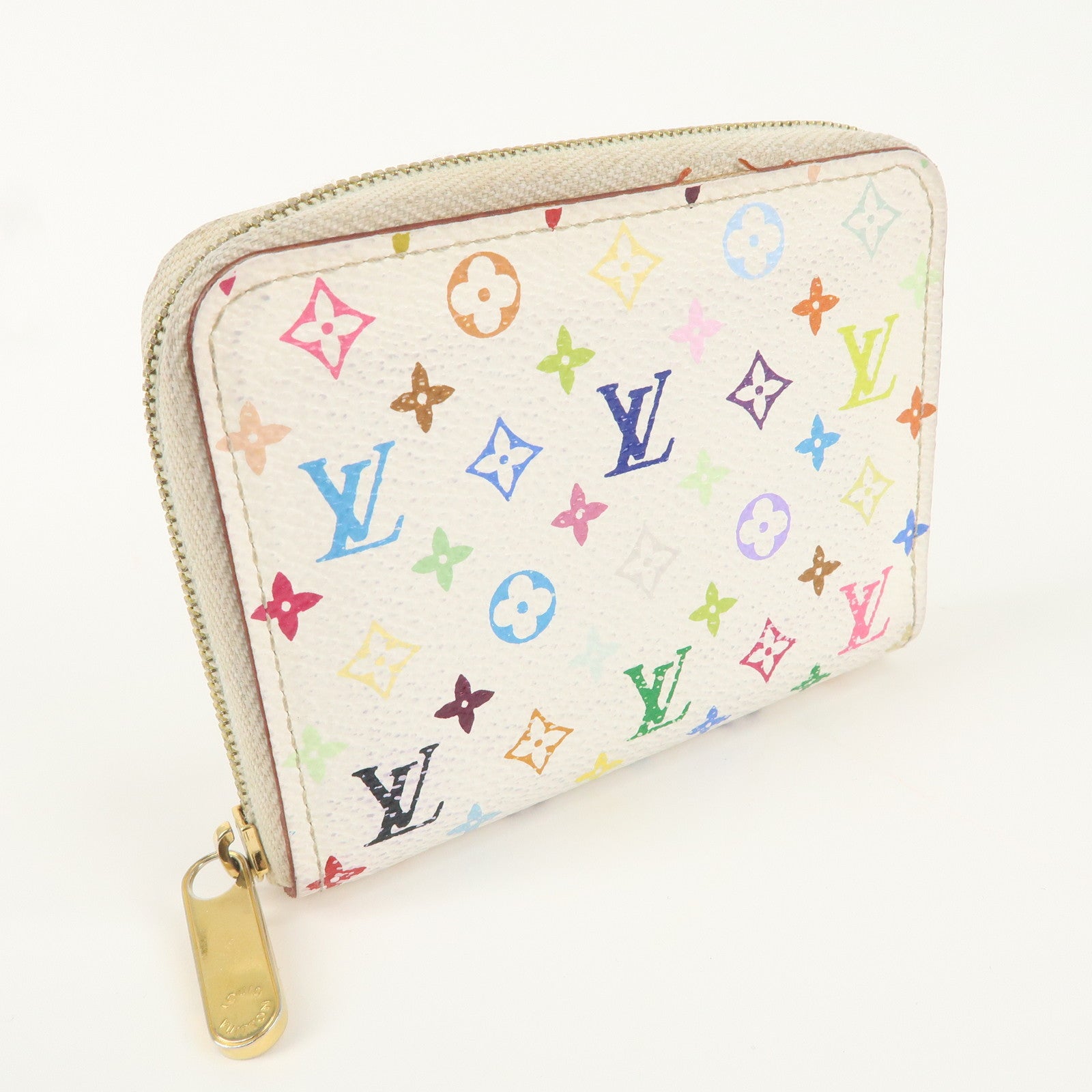 Louis Vuitton Monogram Multicolor Zippy Coin Purse Blanc M66548