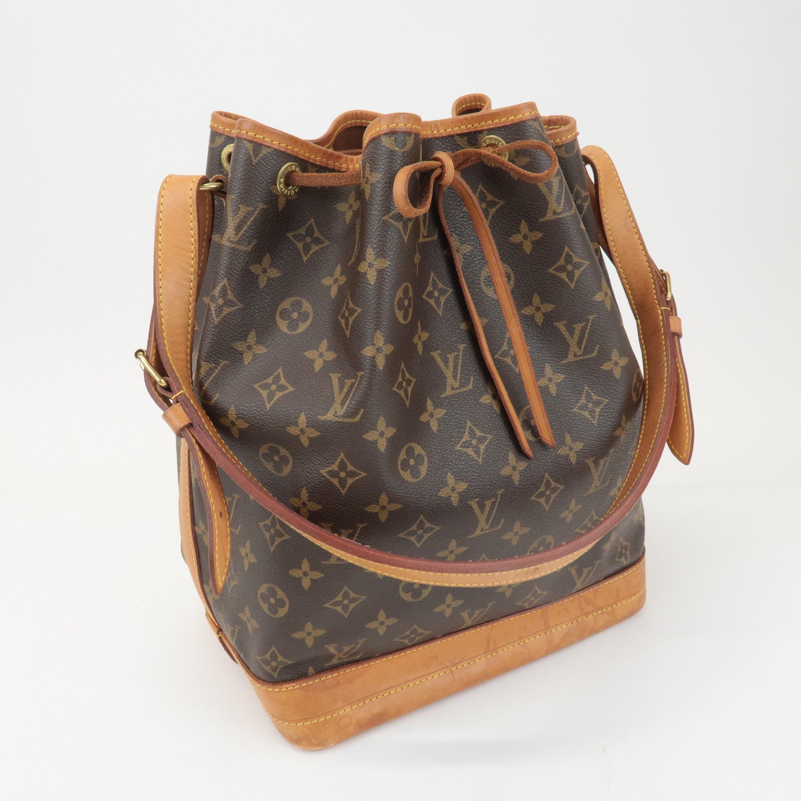 Louis Vuitton Monogram Noe Shoulder Bag Hand Bag Brown M42224 Used