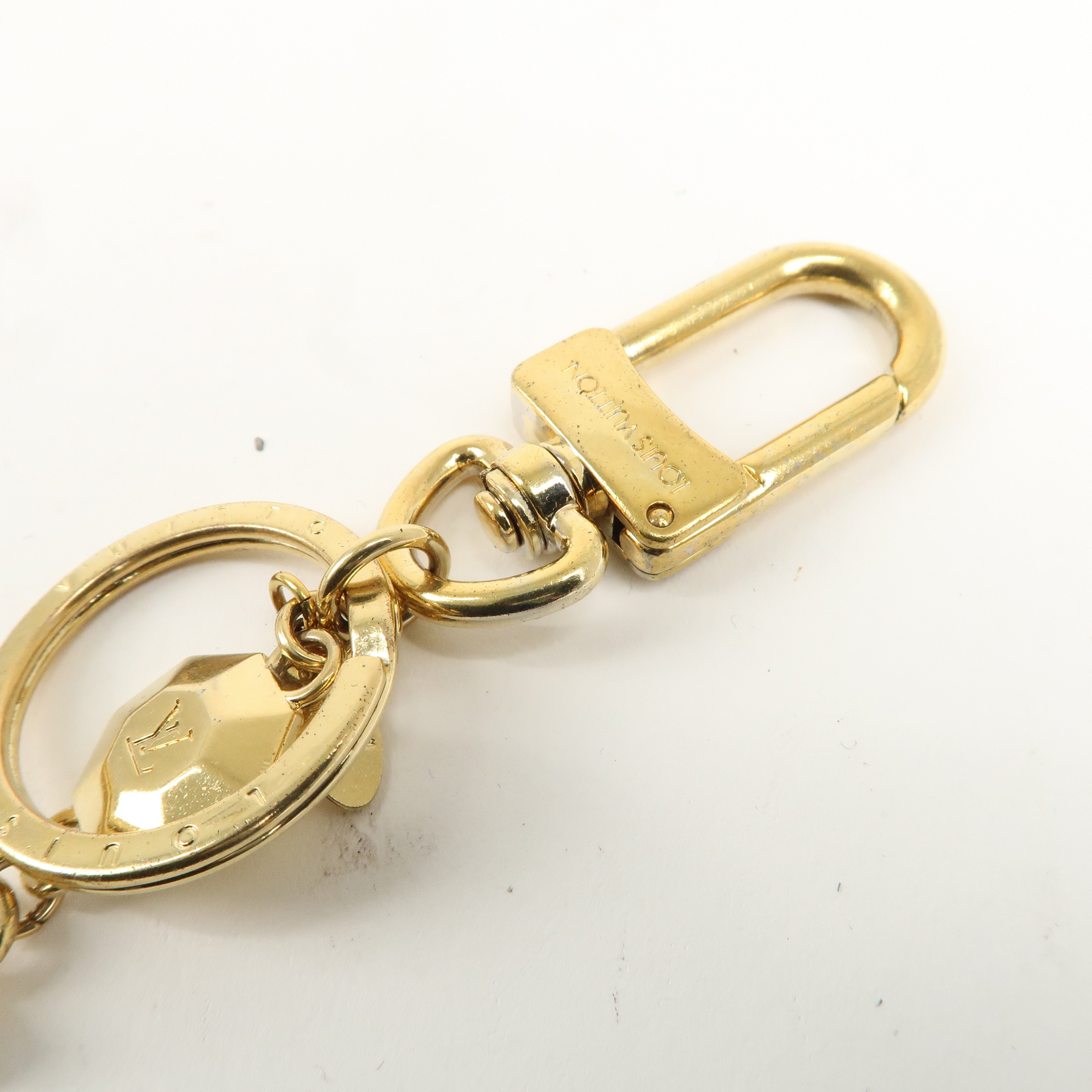 Louis Vuitton Porte Cles LV Facettes Bag Charm Gold M65216