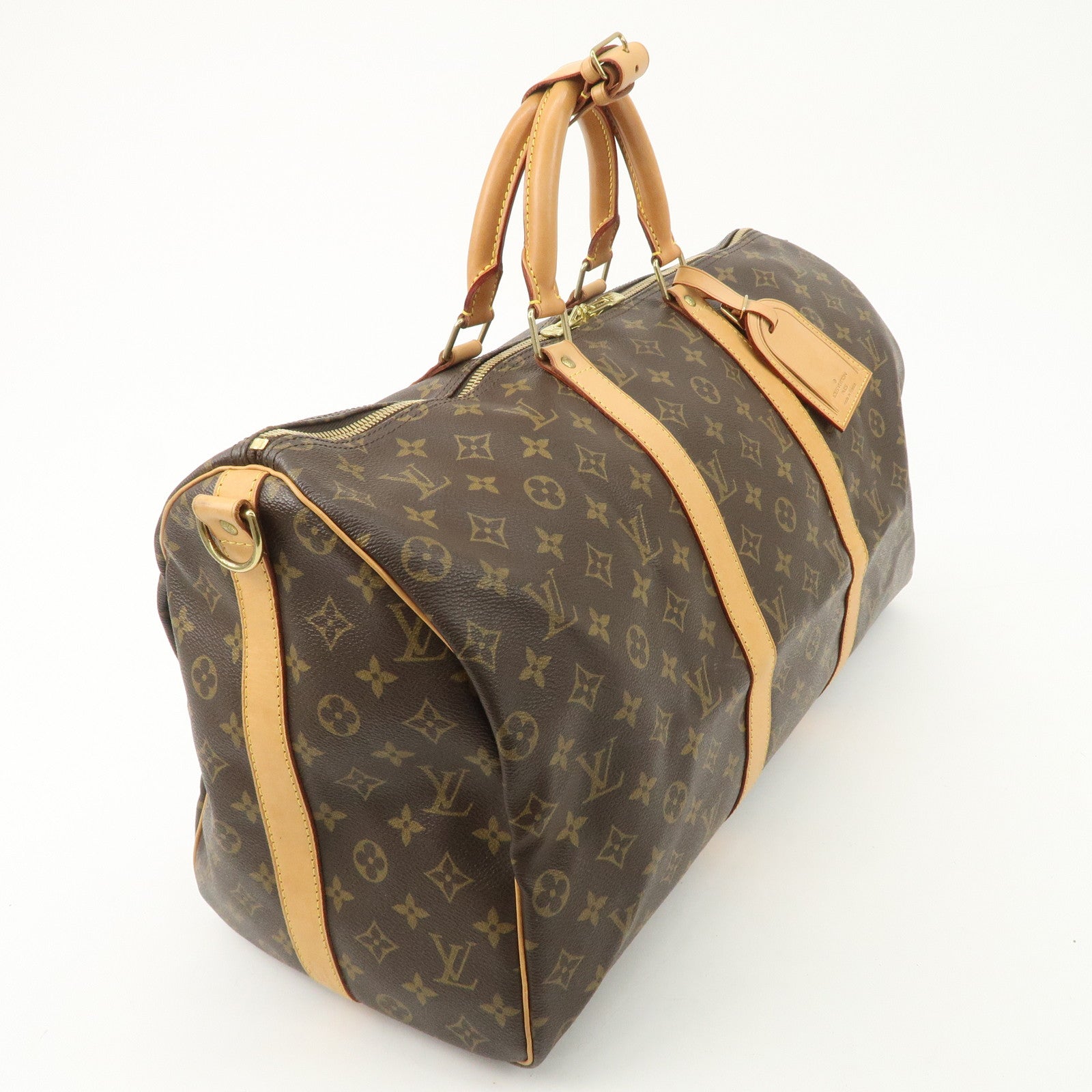 Louis Vuitton Monogram Keep All Bandouliere 50 Boston Bag M41416 Used