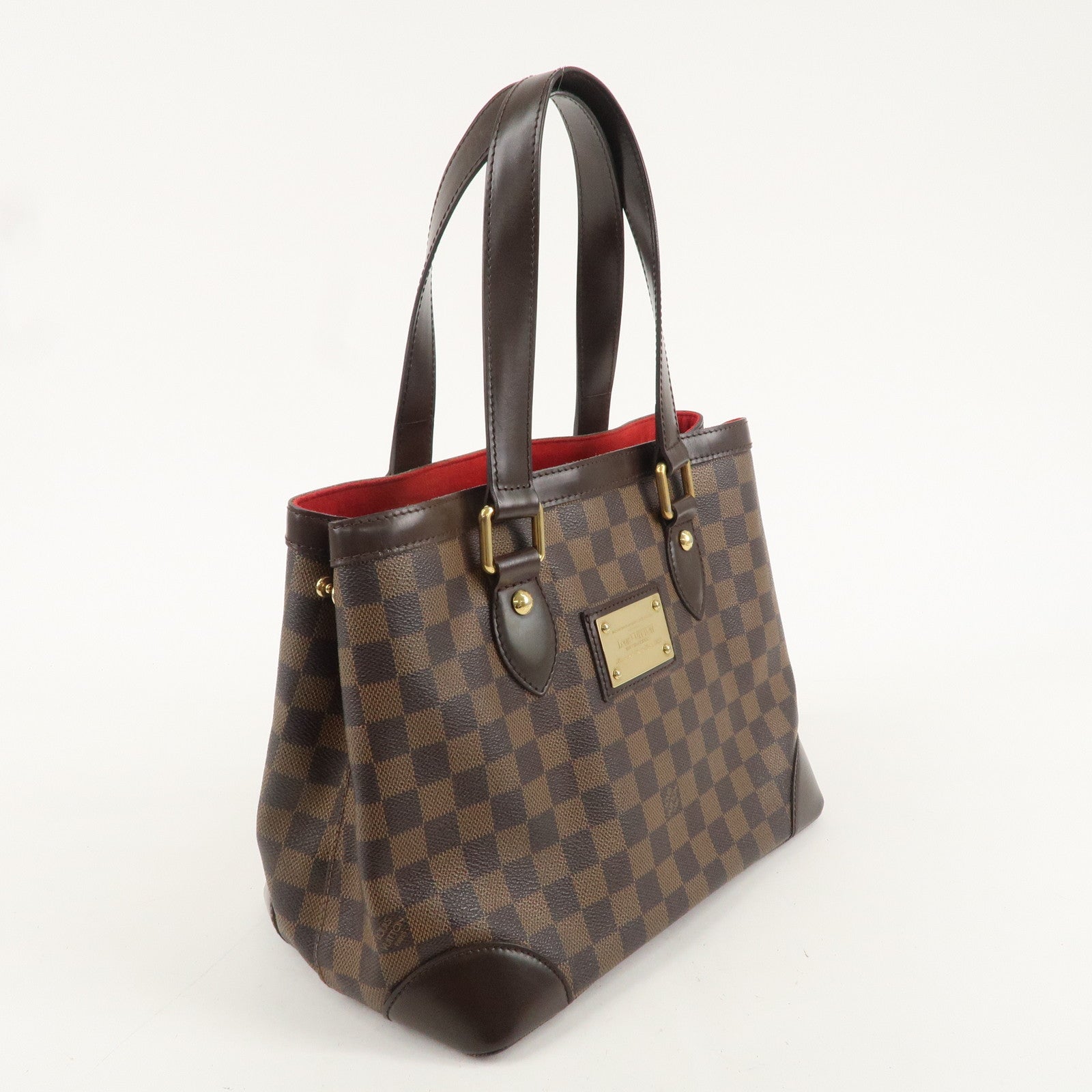 Louis Vuitton Damier Ebene Hampstead PM Hand Bag Tote Bag N51205