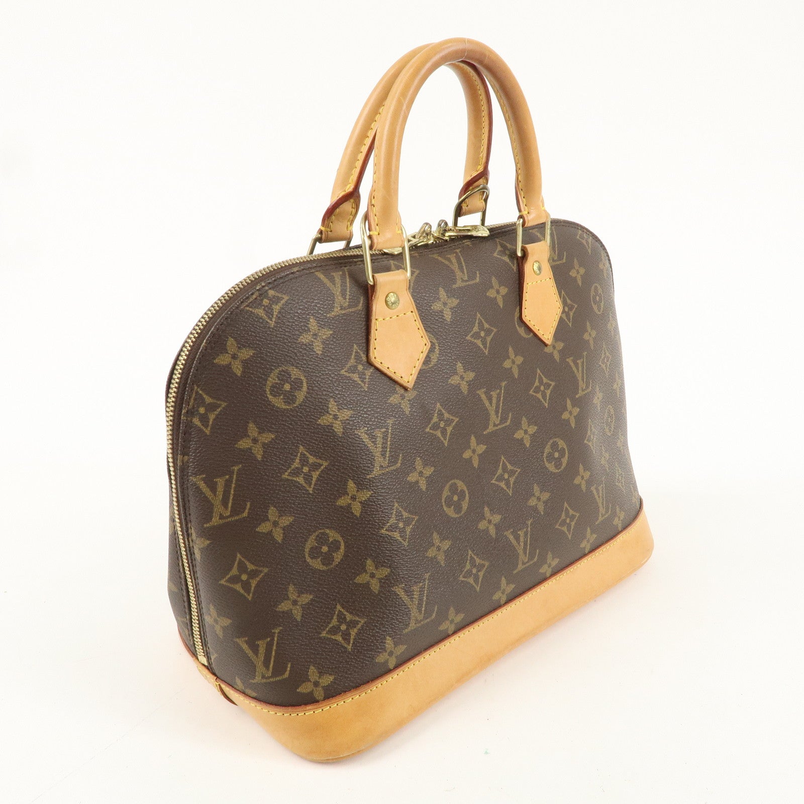 Louis Vuitton Monogram Alma Hand Bag Brown M51130