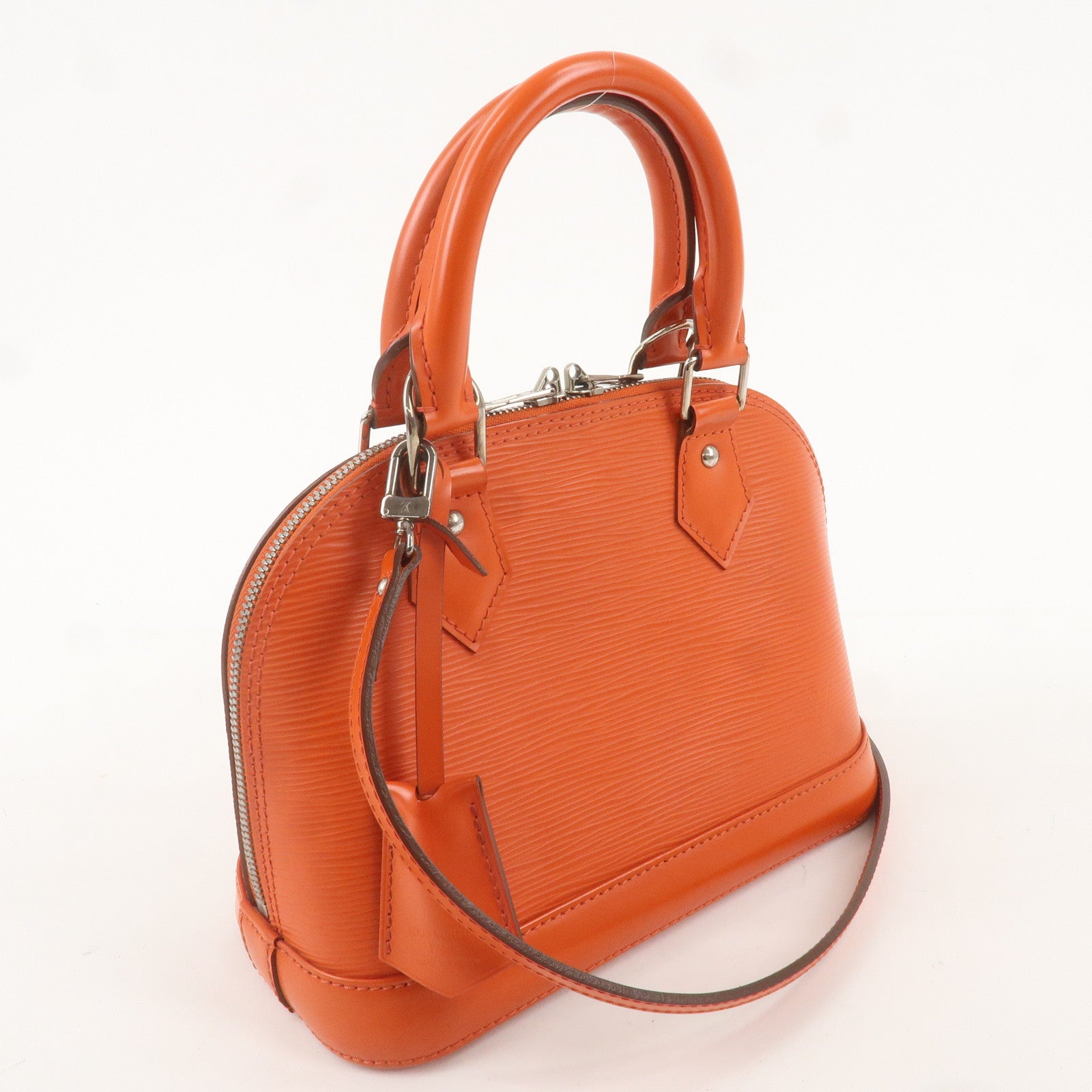 Louis Vuitton Epi Alma BB 2Way Bag Hand Bag Orange M40854