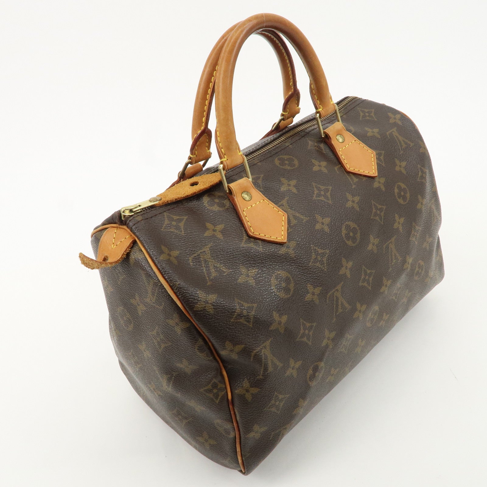 Louis Vuitton Monogram Speedy 30 Hand Bag Boston Bag M41526 Used