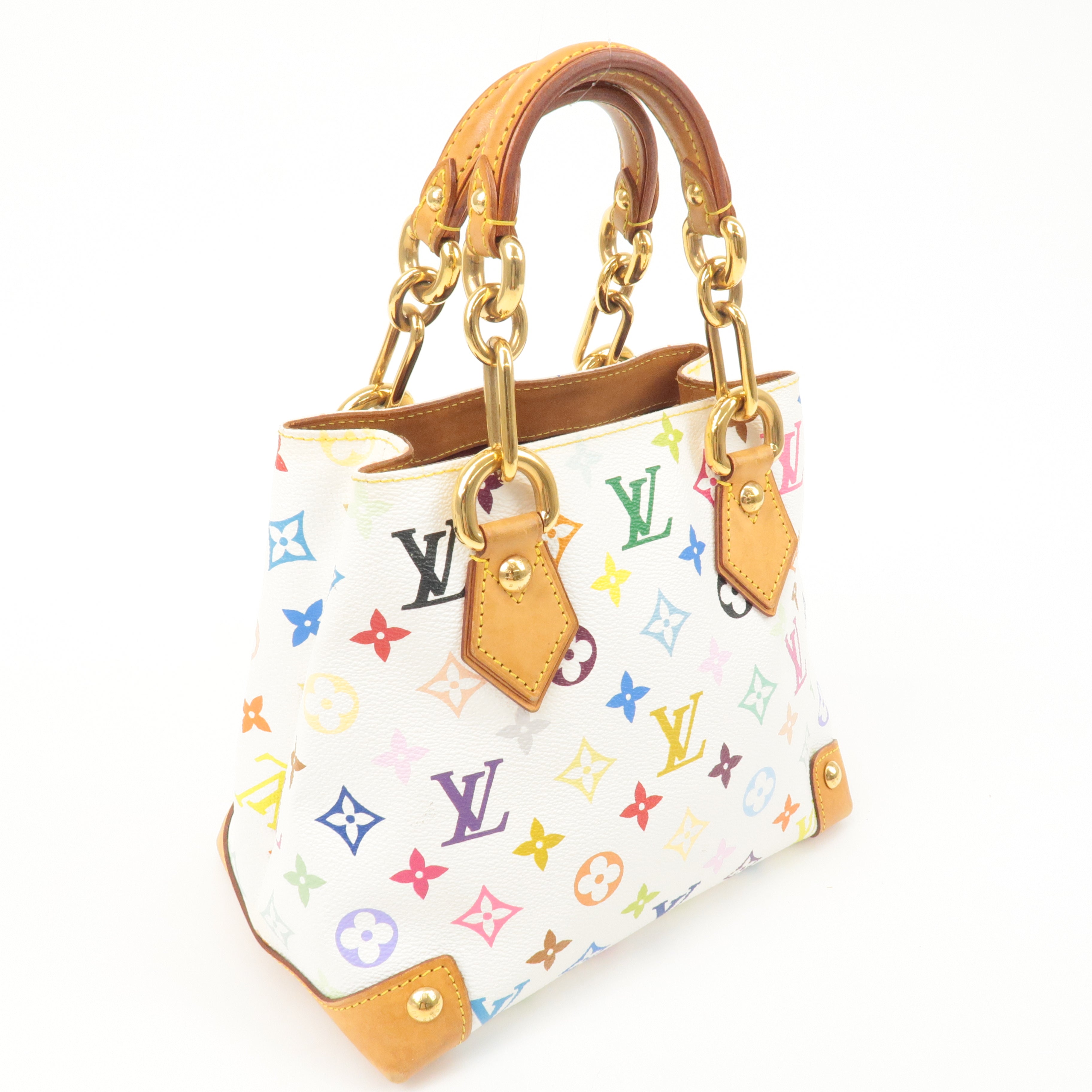 Louis Vuitton Monogram Multicolor Audra Hand Bag Blanc M40047