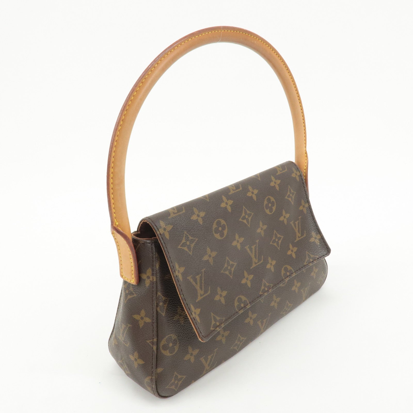 Louis Vuitton Monogram Mini Looping Shoulder Bag Hand Bag M51147 Used