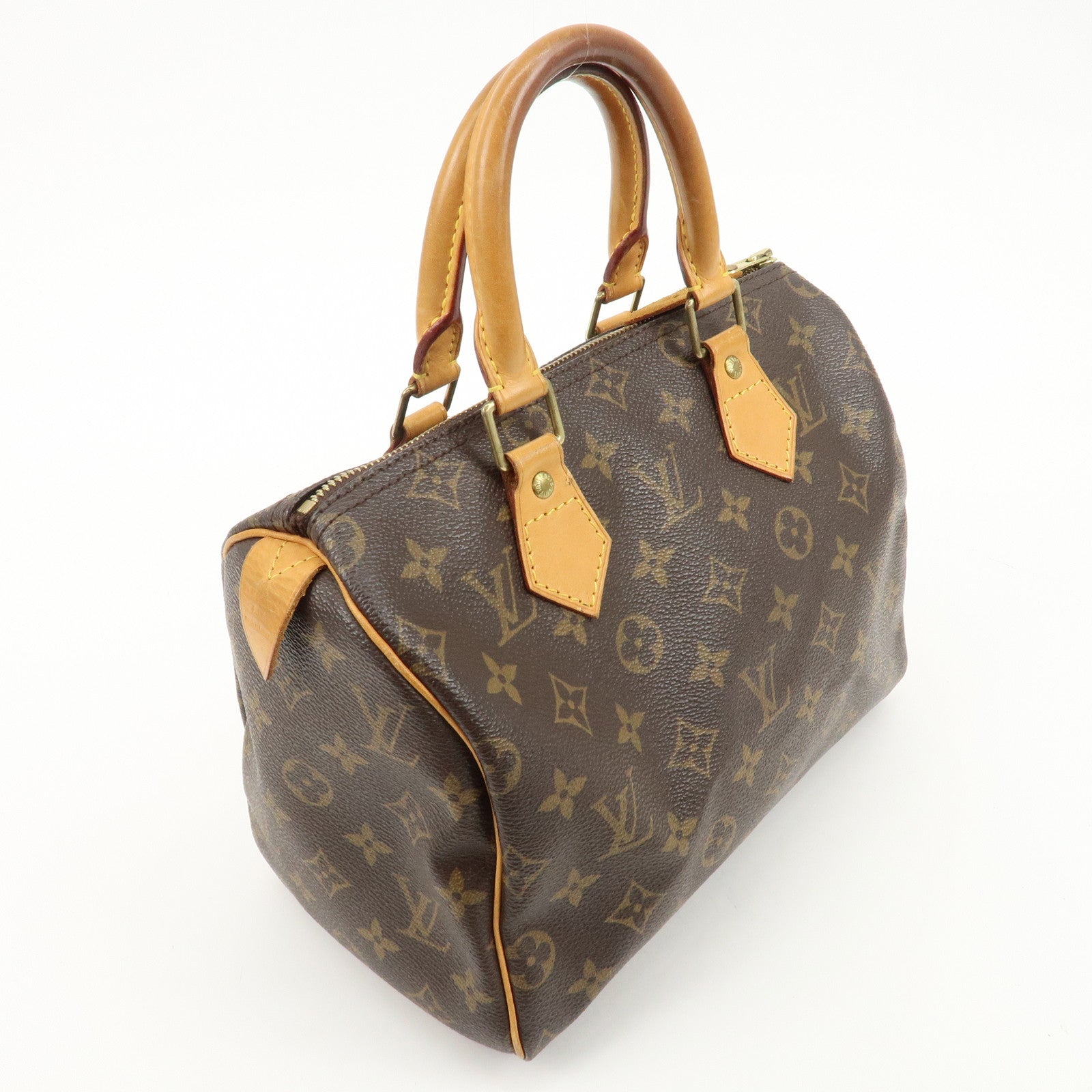 Louis Vuitton Monogram Speedy 25 Hand Bag Boston Bag M41528 Used