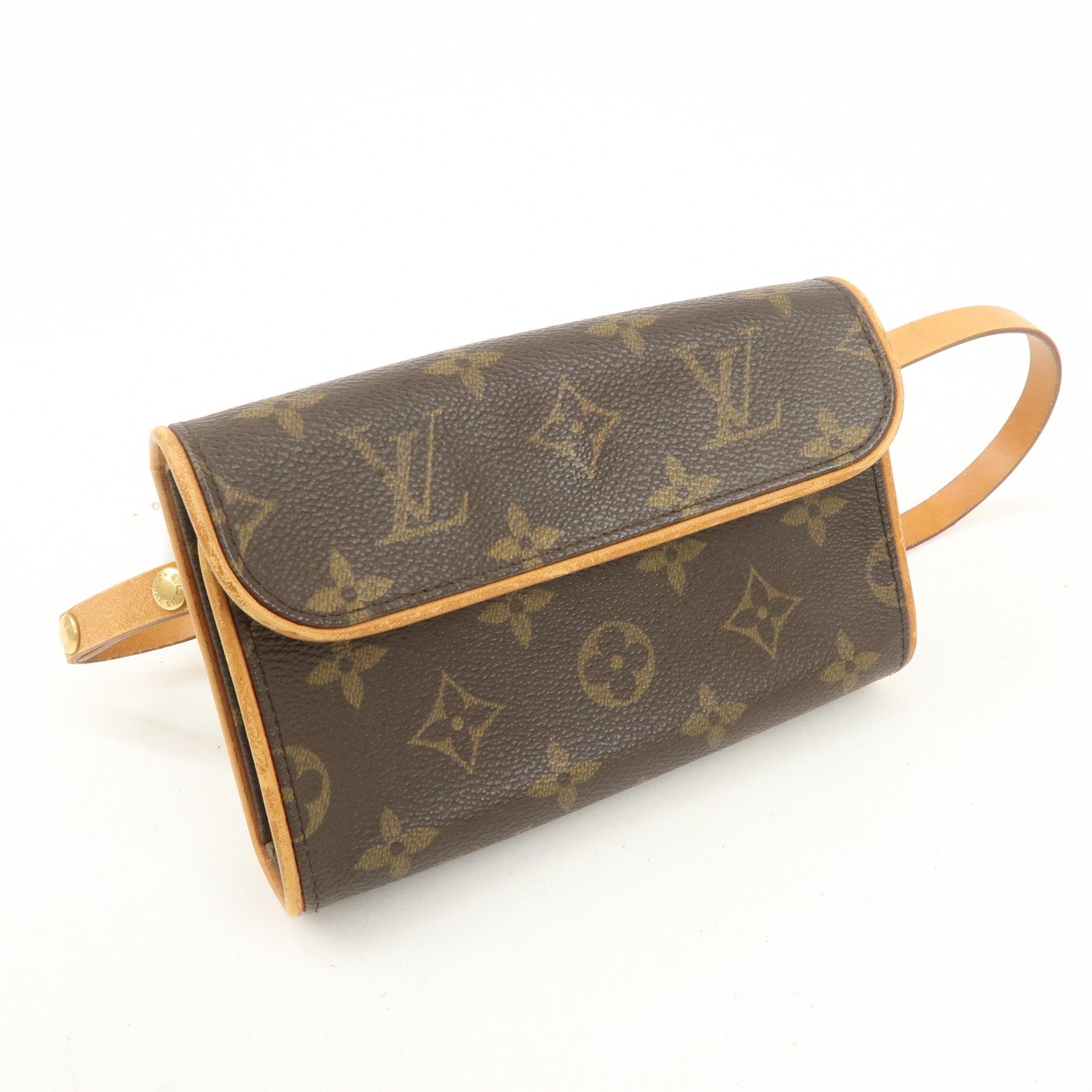 Louis Vuitton Monogram Pochette Florentine Waist Bag Belt S M51855 Used