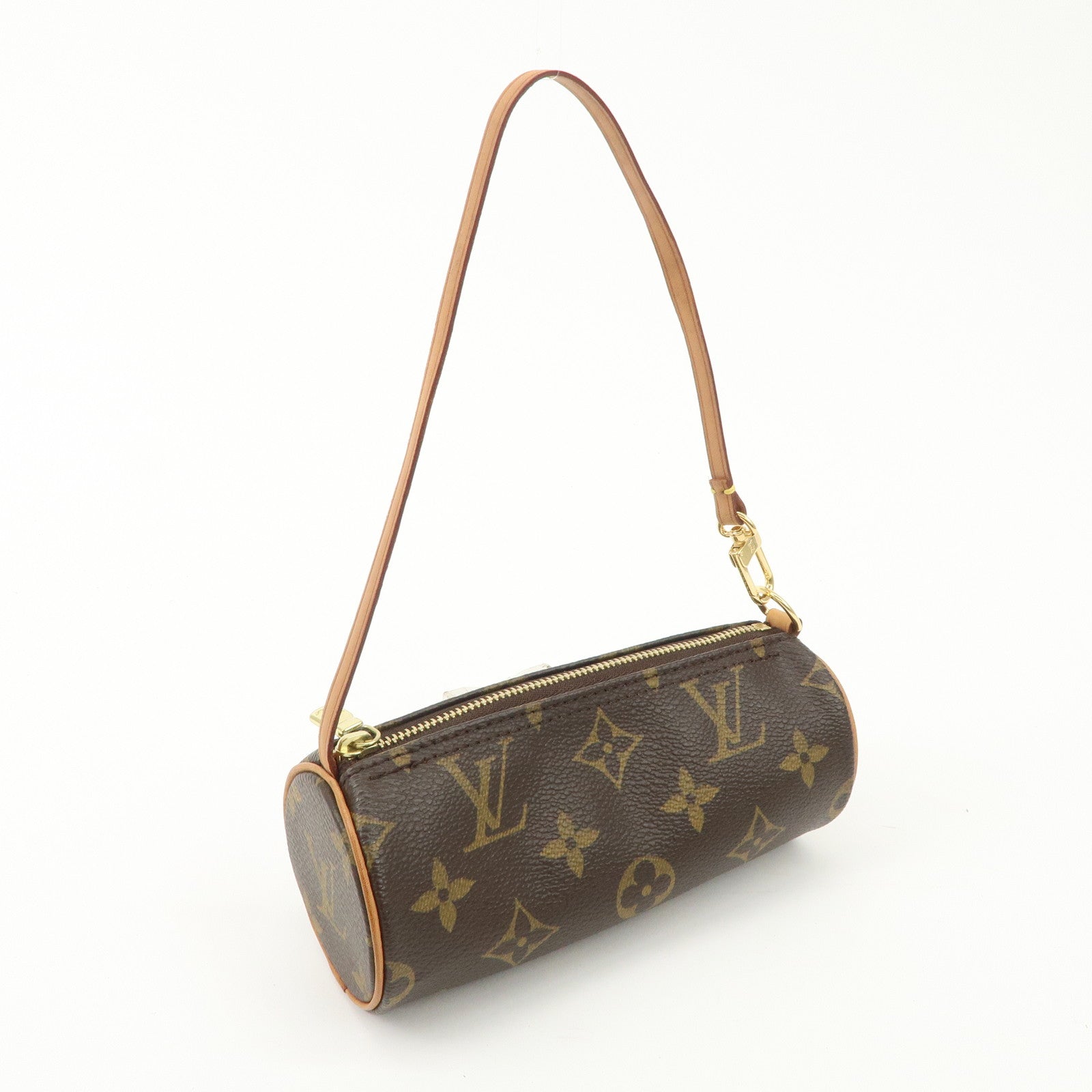 Louis Vuitton Monogram Mini Pouch for Papillon Bag New Style Brown Used