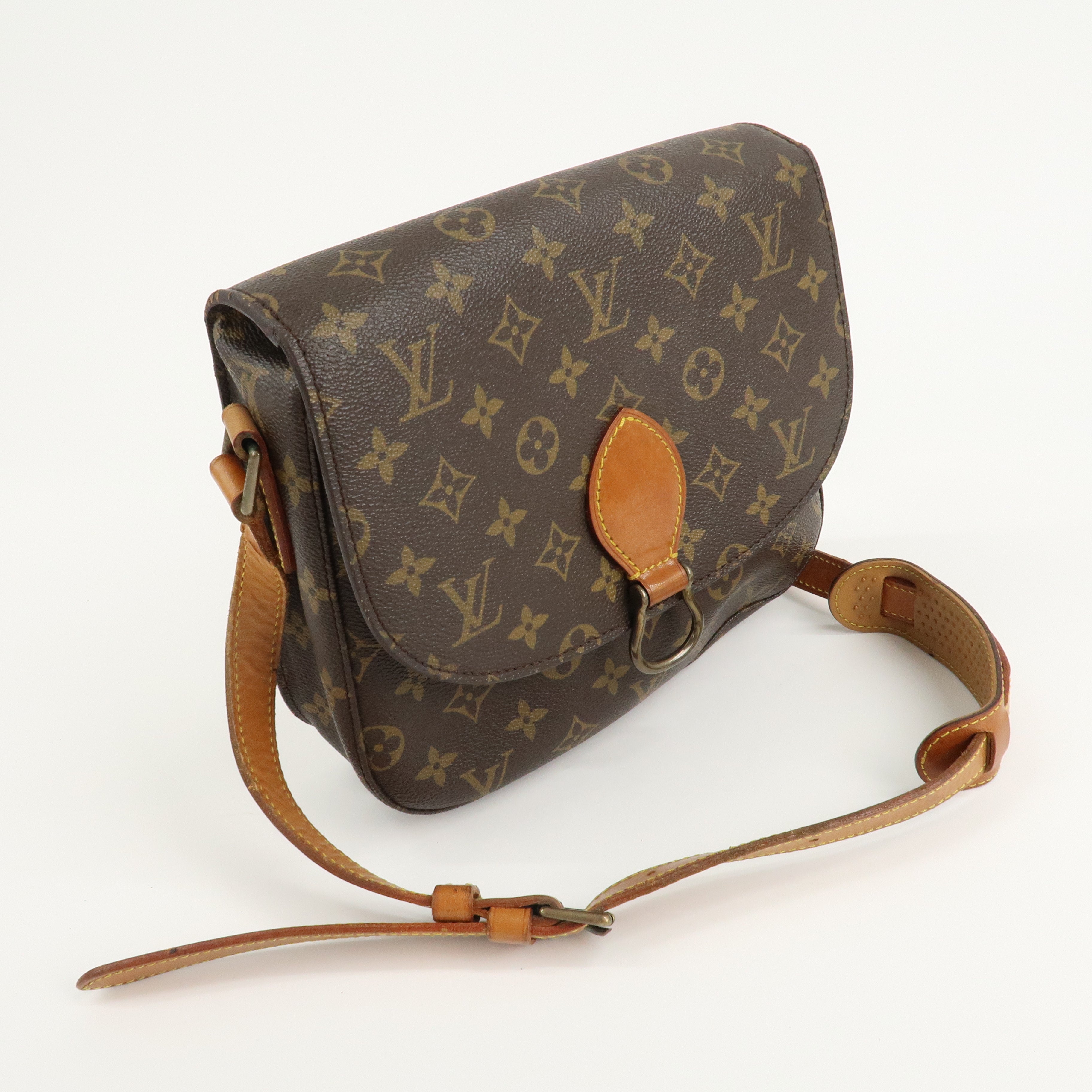 Louis Vuitton Monogram Saint Cloud GM Shoulder Bag Brown M51242 Used