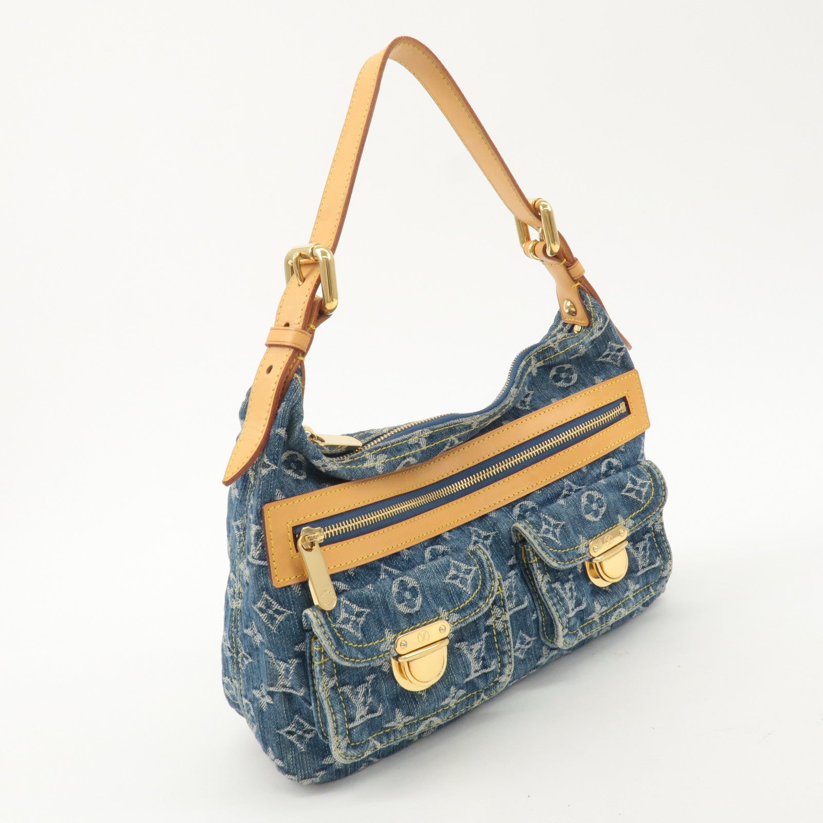 Louis Vuitton Monogram Denim Baggy PM Shoulder Bag M95049